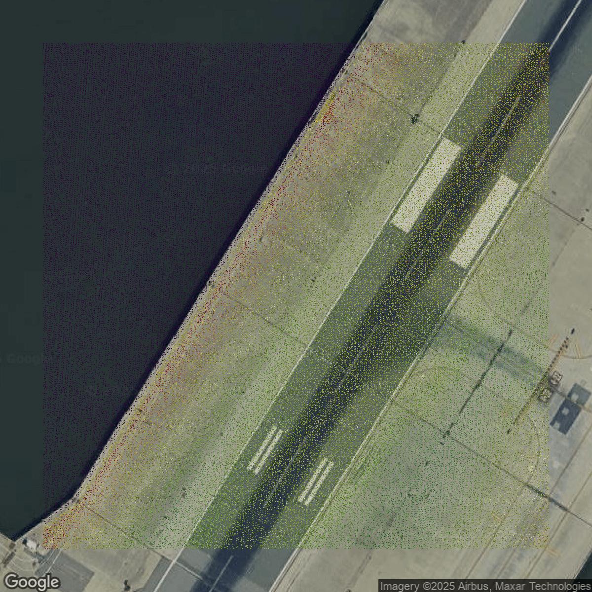 This image shows a LiDAR point cloud in Queens County created using GIS data in Equator.