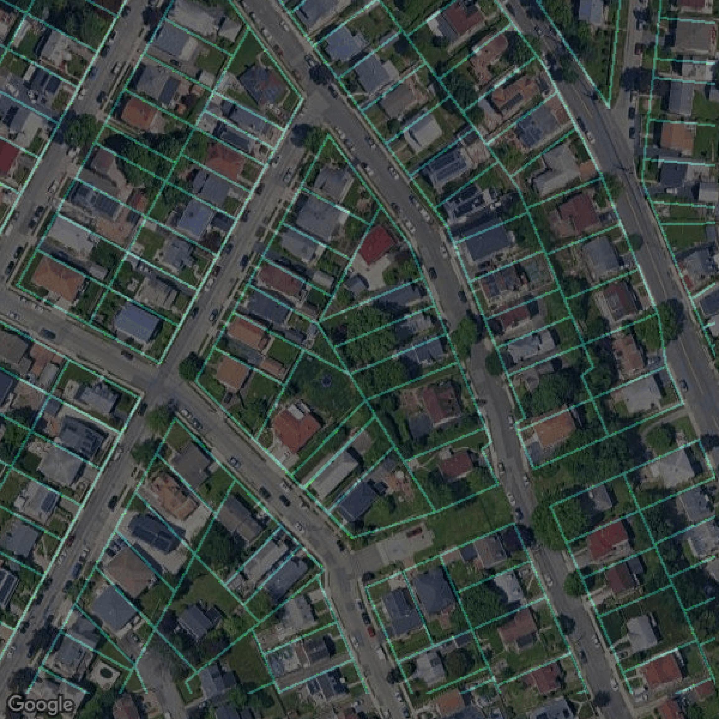 This image shows parcel data in Westchester County created using GIS data in Equator.