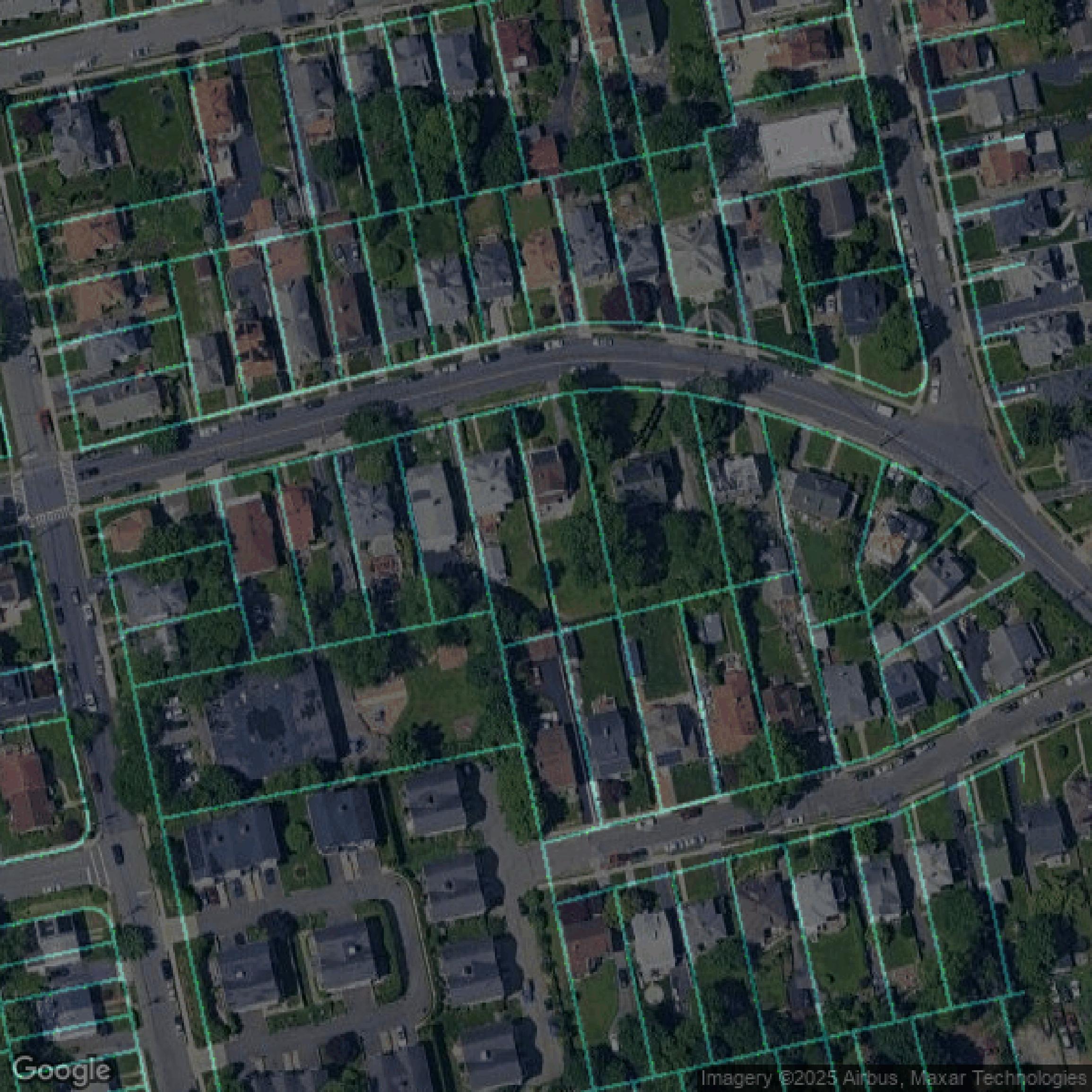 This image shows parcel data in Westchester County created using GIS data in Equator.