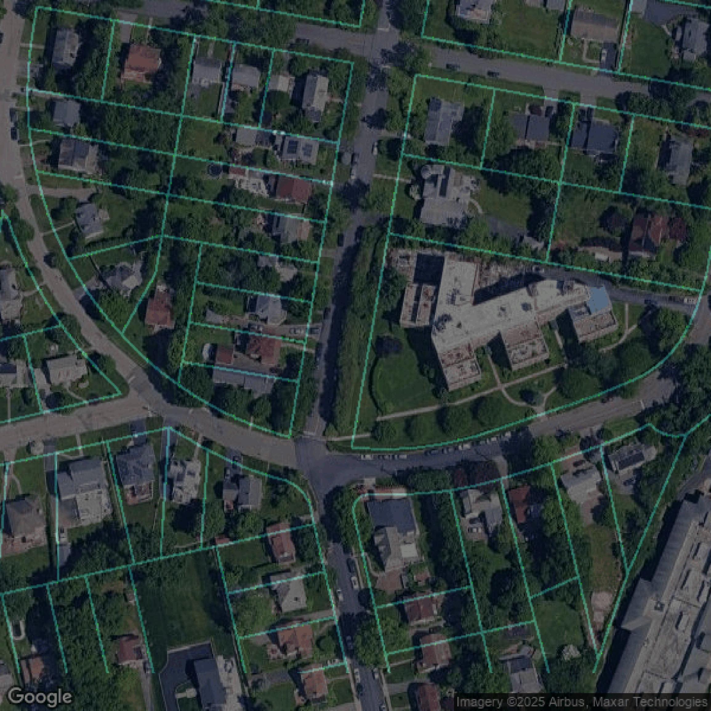 This image shows parcel data in Westchester County created using GIS data in Equator.