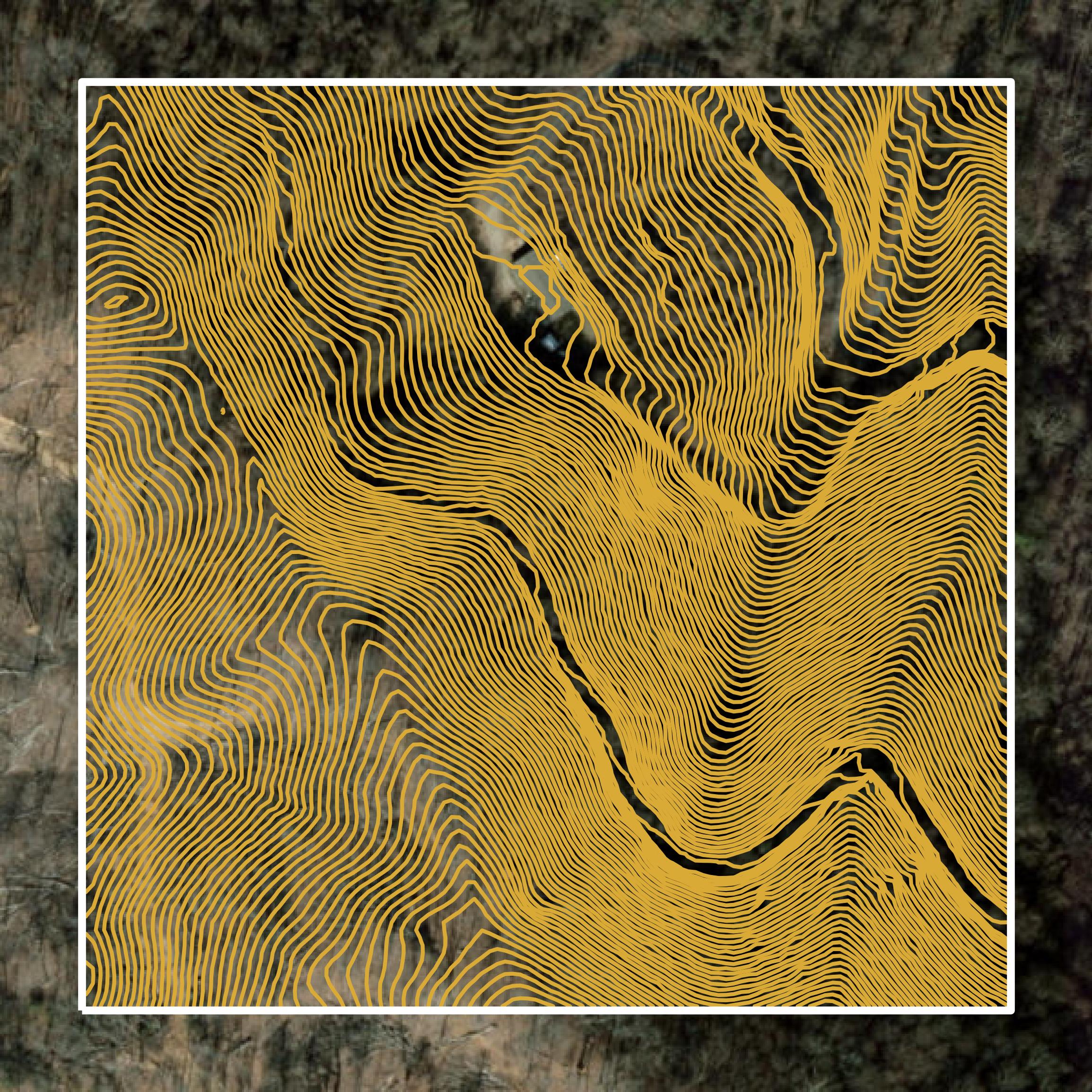 This image shows a contour map in Buncombe County created using GIS data in Equator.