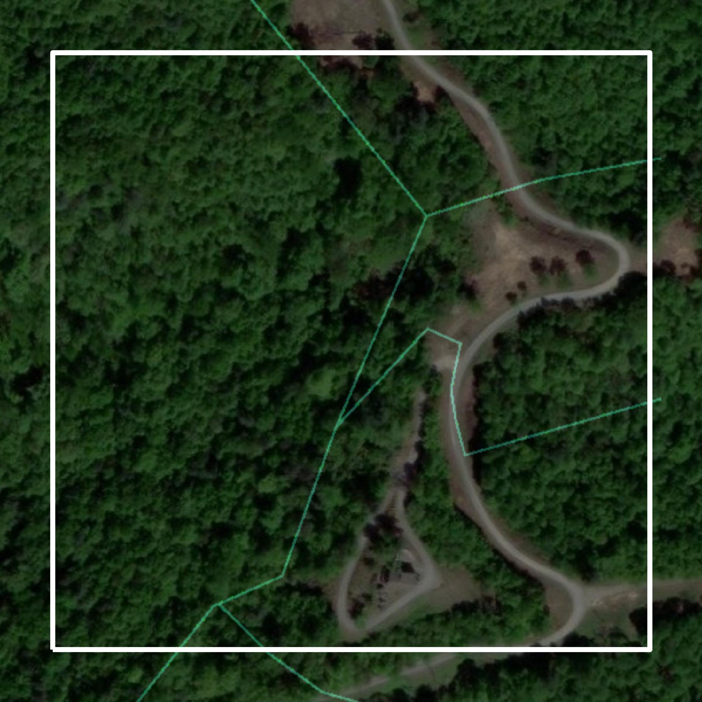 This image shows parcel and building data in Caldwell County created using GIS data in Equator.