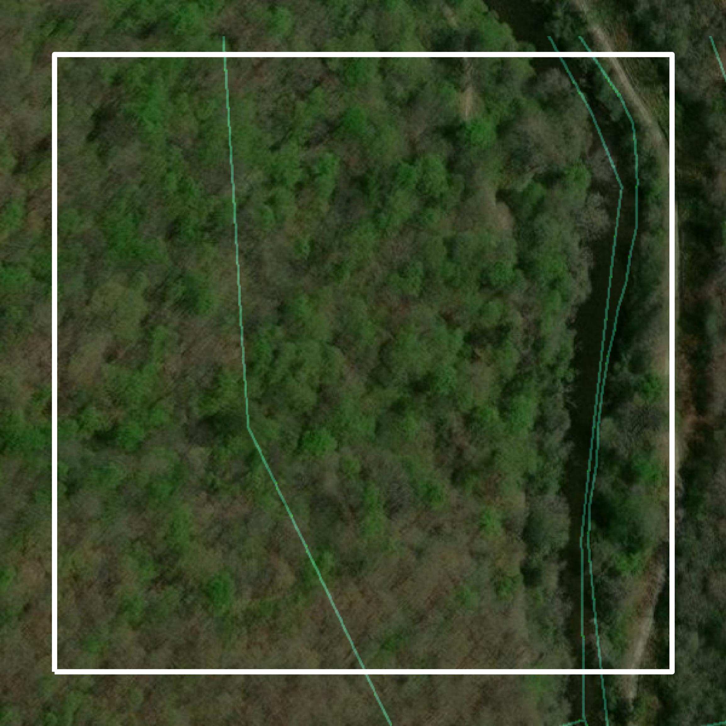 This image shows parcel and building data in Clay County created using GIS data in Equator.