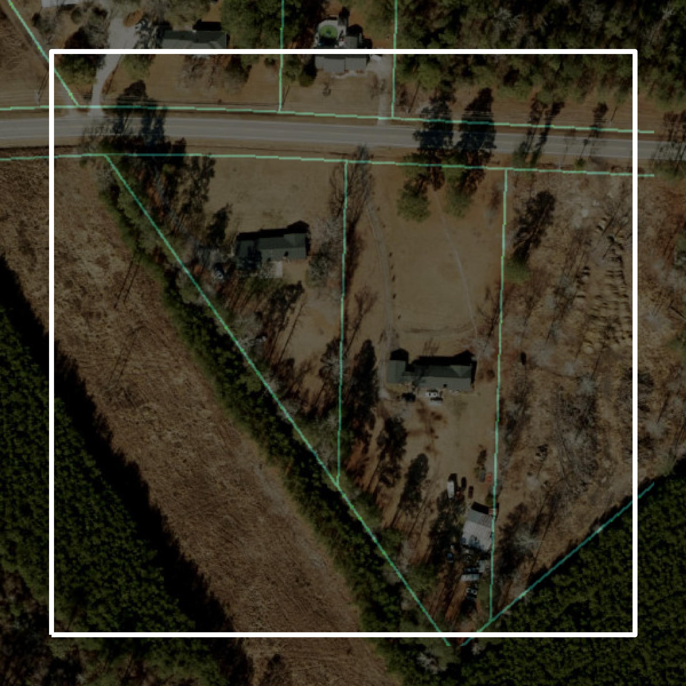 This image shows parcel and building data in Cumberland County created using GIS data in Equator.
