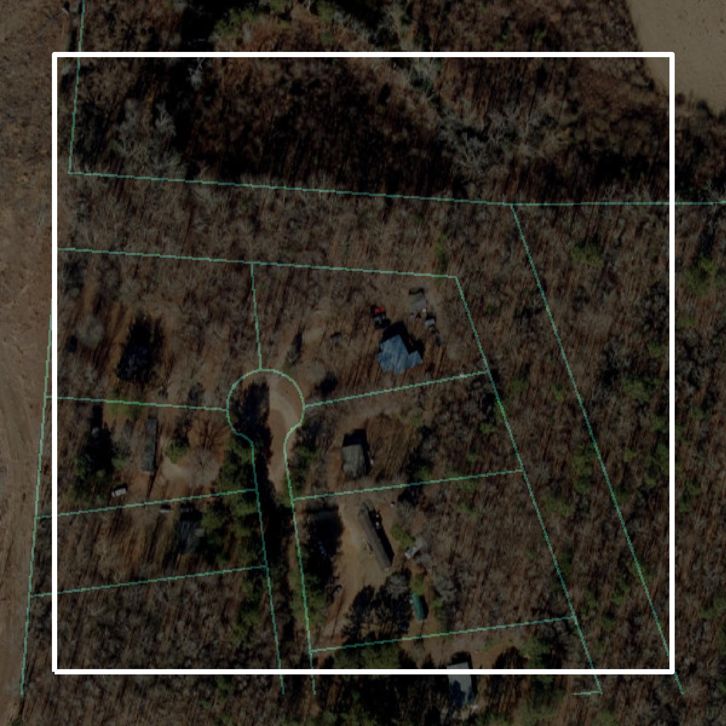 This image shows parcel and building data in Franklin County created using GIS data in Equator.