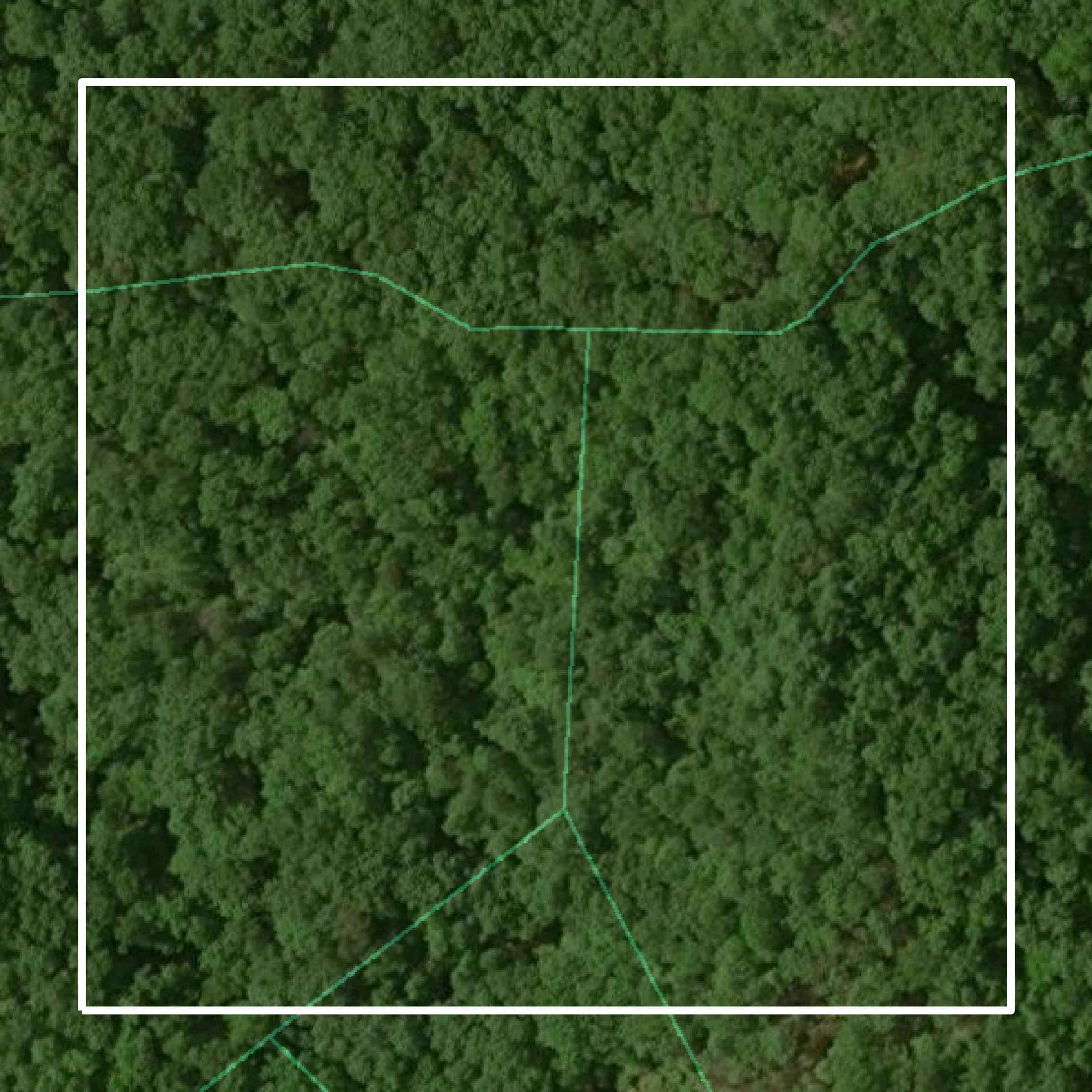 This image shows parcel and building data in Graham County created using GIS data in Equator.