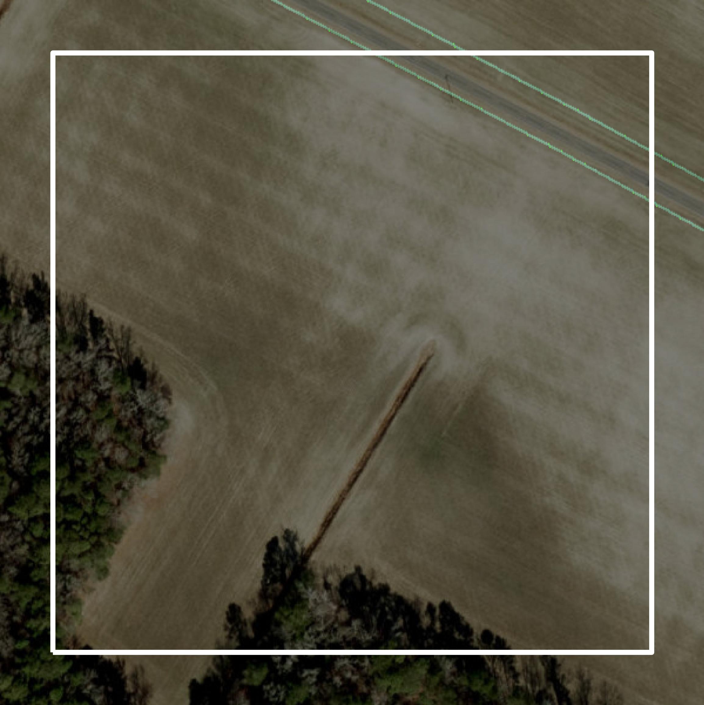 This image shows parcel and building data in Hoke County created using GIS data in Equator.