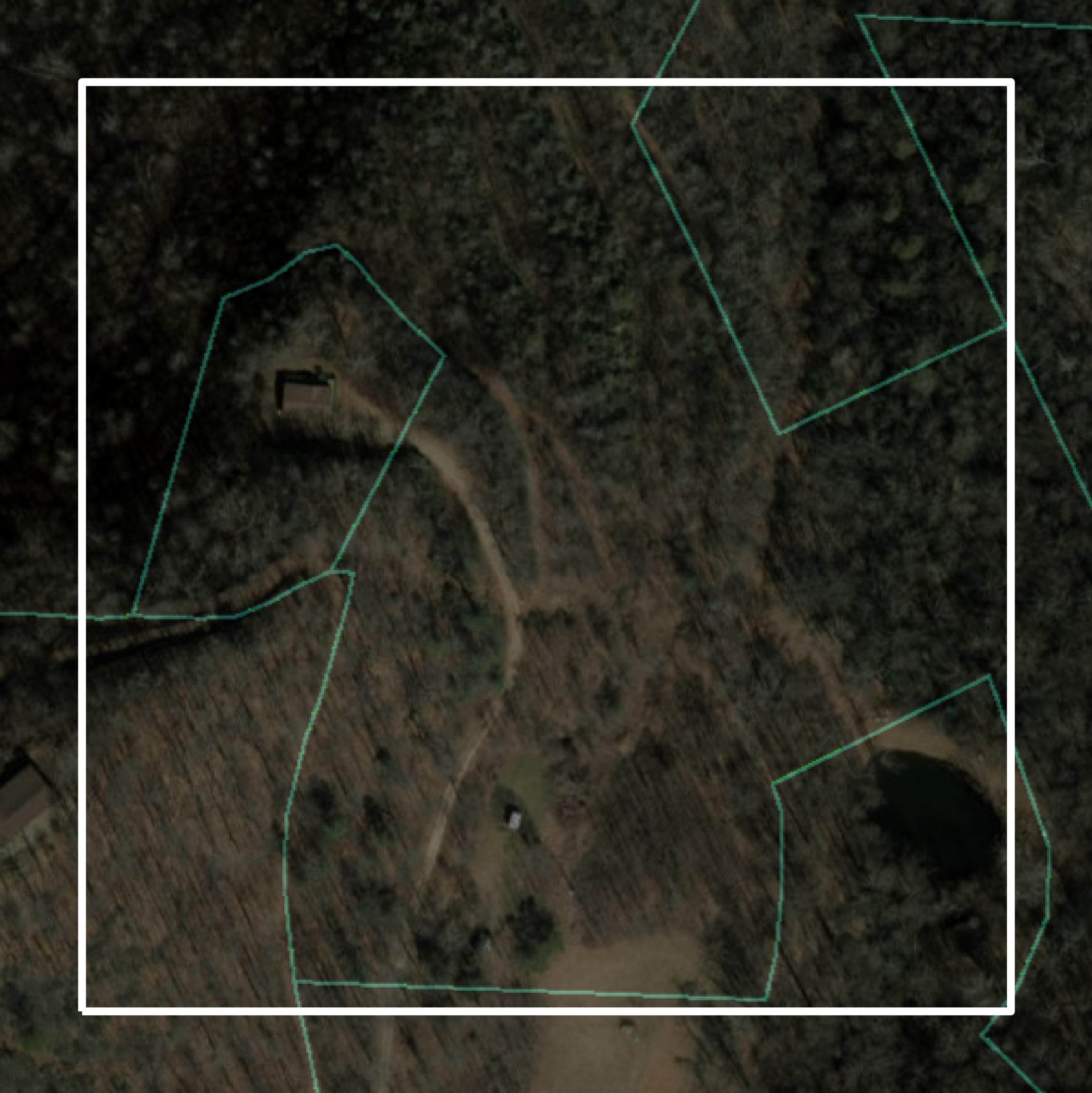 This image shows parcel and building data in Jackson County created using GIS data in Equator.