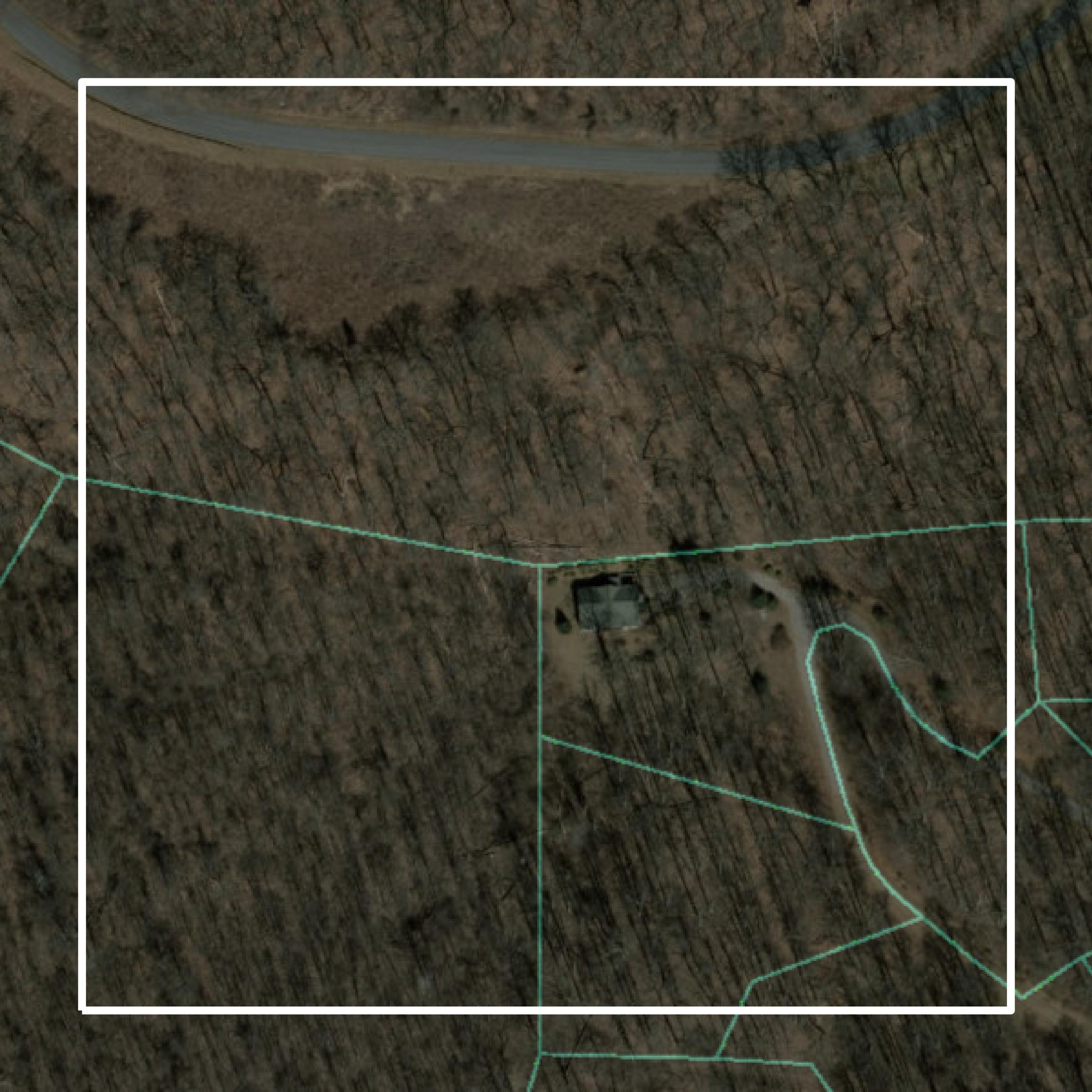 This image shows parcel and building data in Jackson County created using GIS data in Equator.