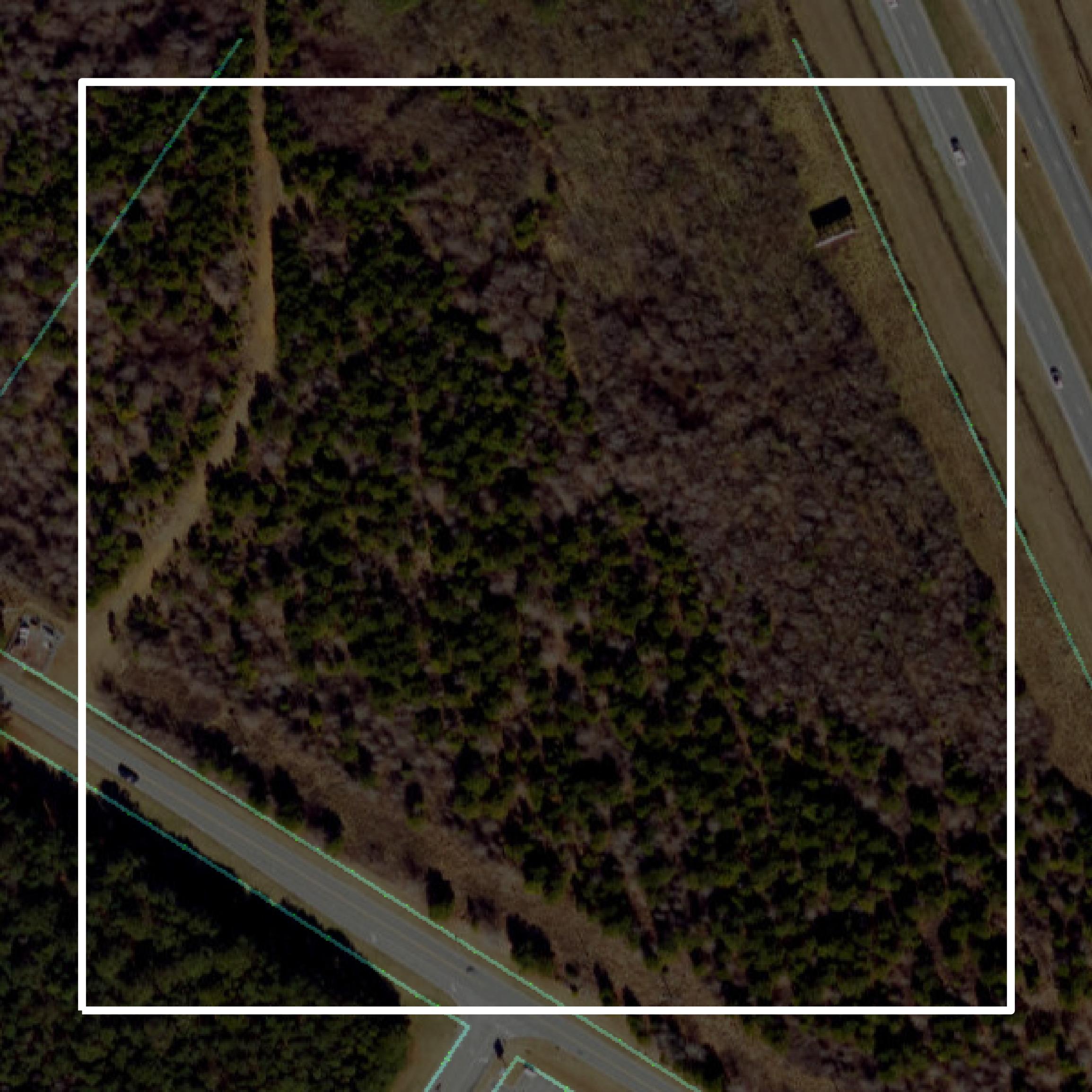 This image shows parcel and building data in Johnston County created using GIS data in Equator.