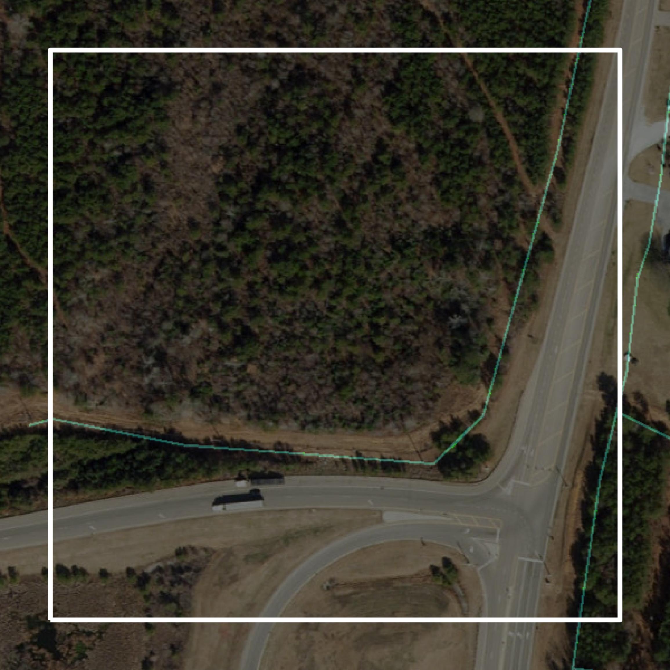 This image shows parcel and building data in Lee County created using GIS data in Equator.
