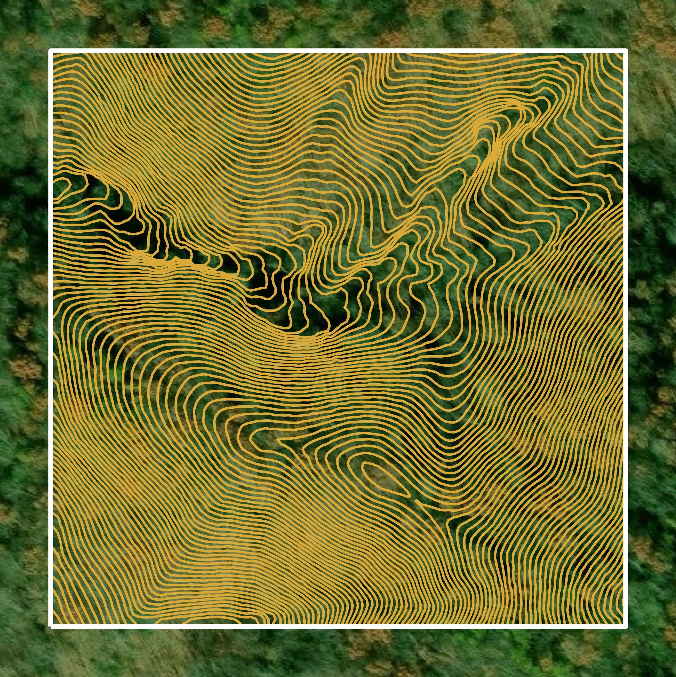 This image shows a contour map in Macon County created using GIS data in Equator.