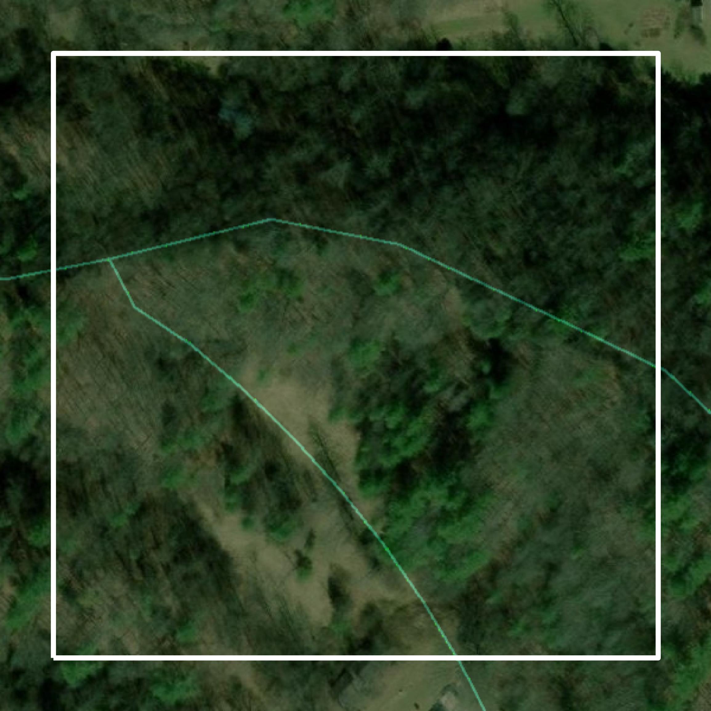 This image shows parcel and building data in Madison County created using GIS data in Equator.