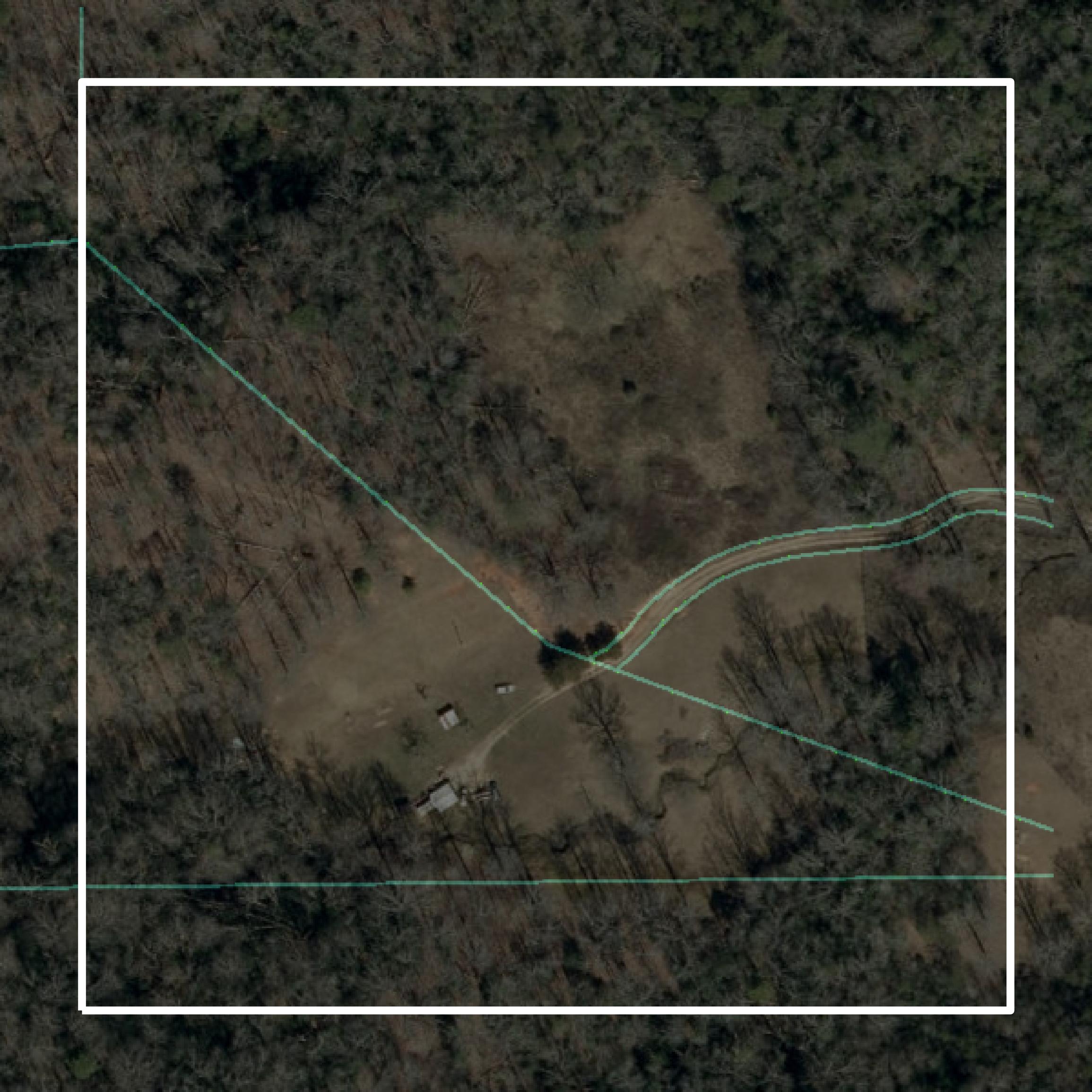This image shows parcel and building data in McDowell County created using GIS data in Equator.