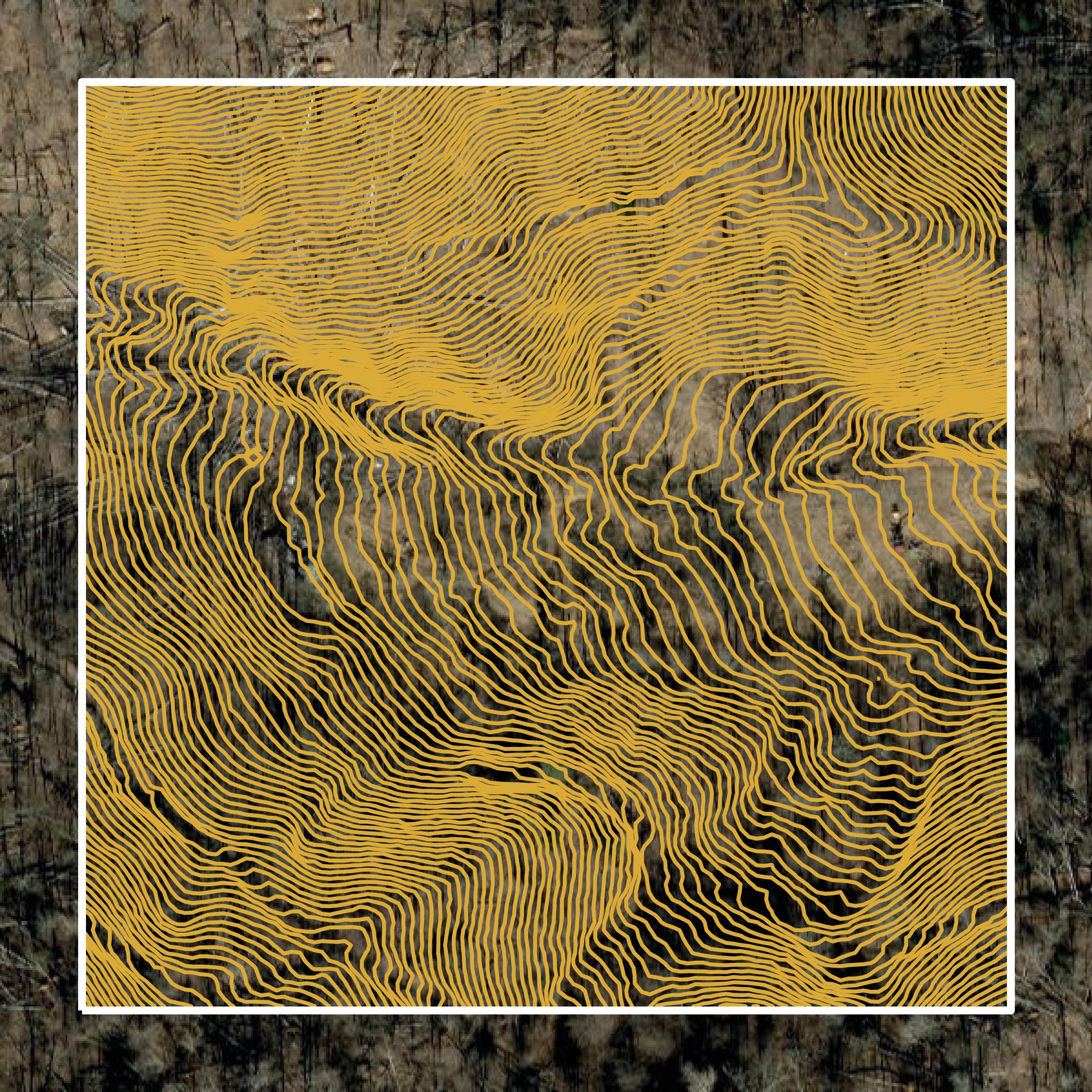 This image shows a contour map in Mitchell County created using GIS data in Equator.