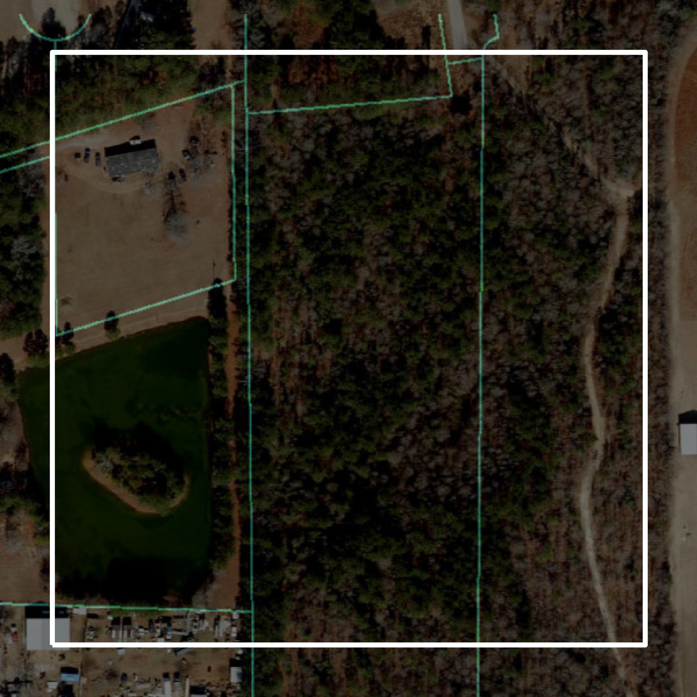 This image shows parcel and building data in Nash County created using GIS data in Equator.