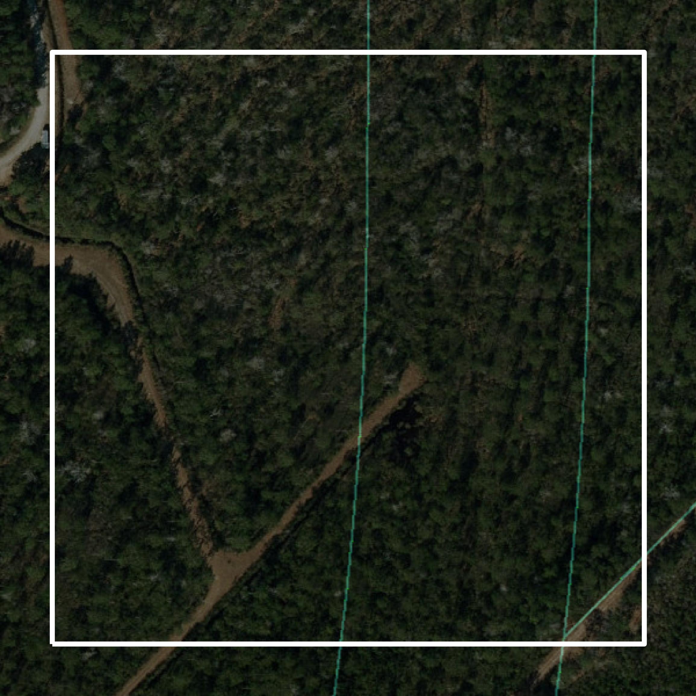 This image shows parcel and building data in New Hanover County created using GIS data in Equator.