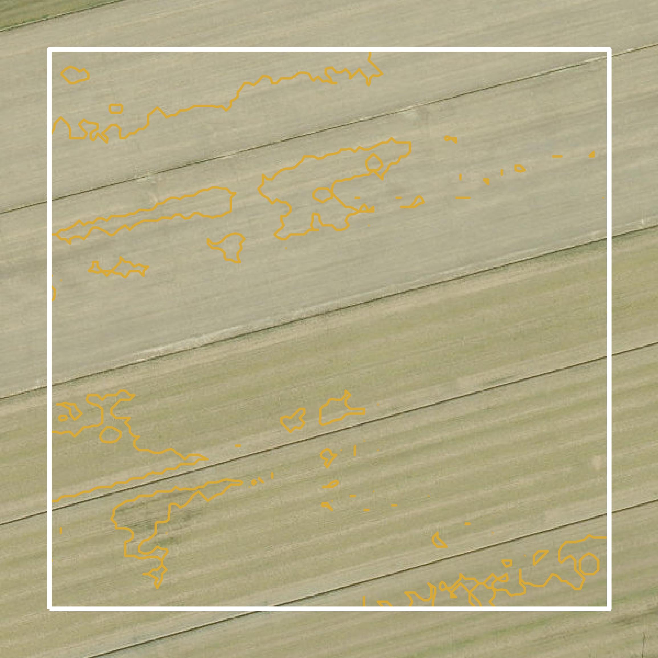This image shows a contour map in Pasquotank County created using GIS data in Equator.