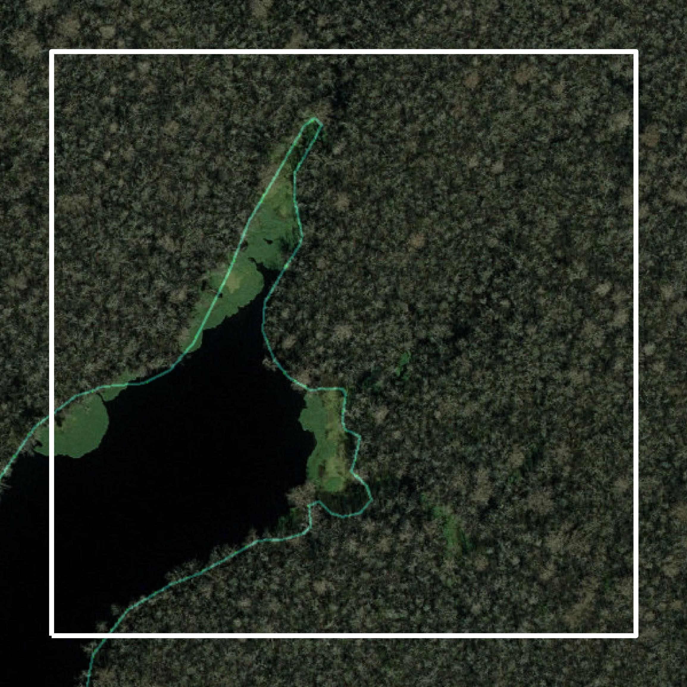 This image shows parcel and building data in Pender County created using GIS data in Equator.