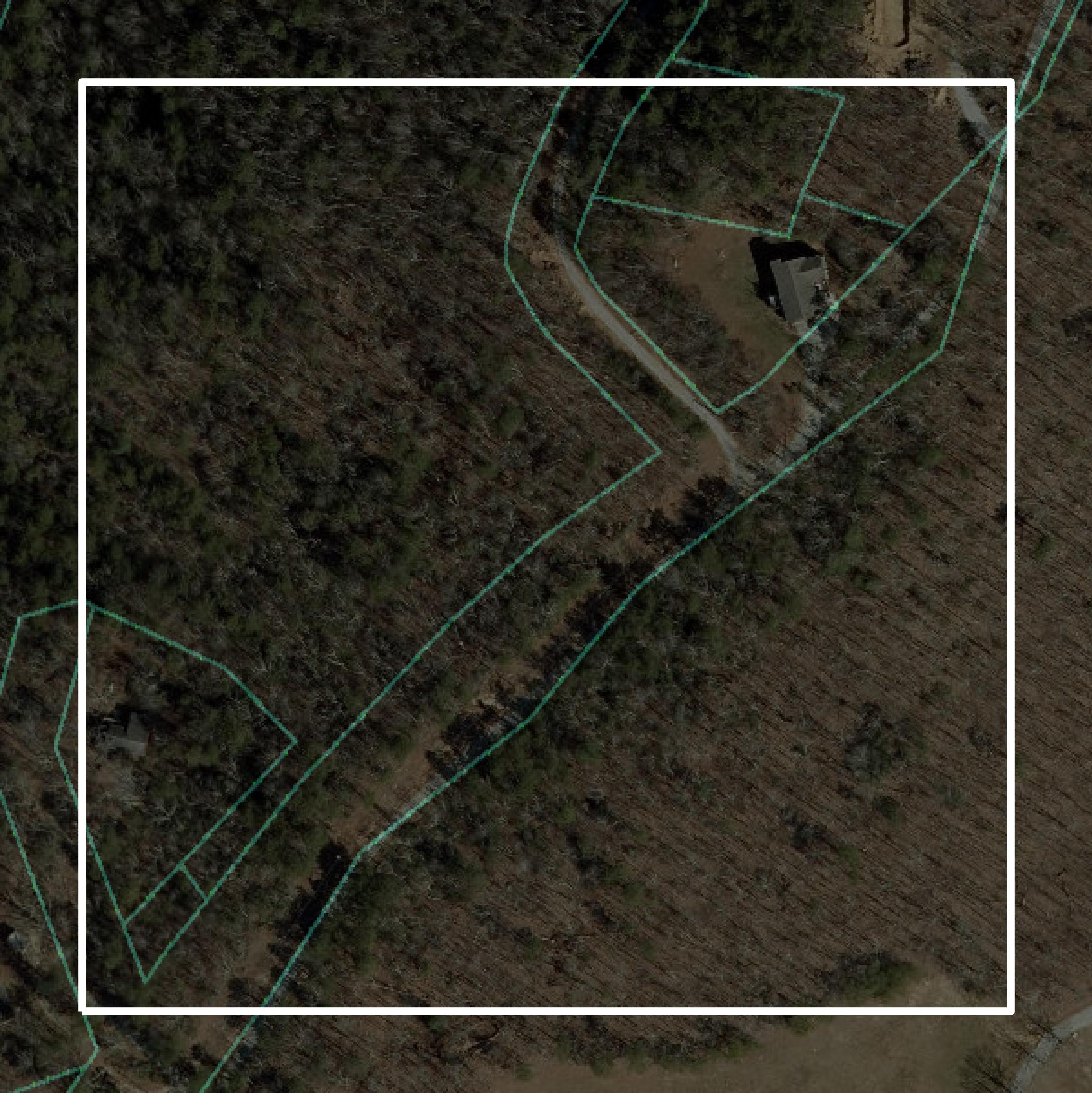 This image shows parcel and building data in Polk County created using GIS data in Equator.