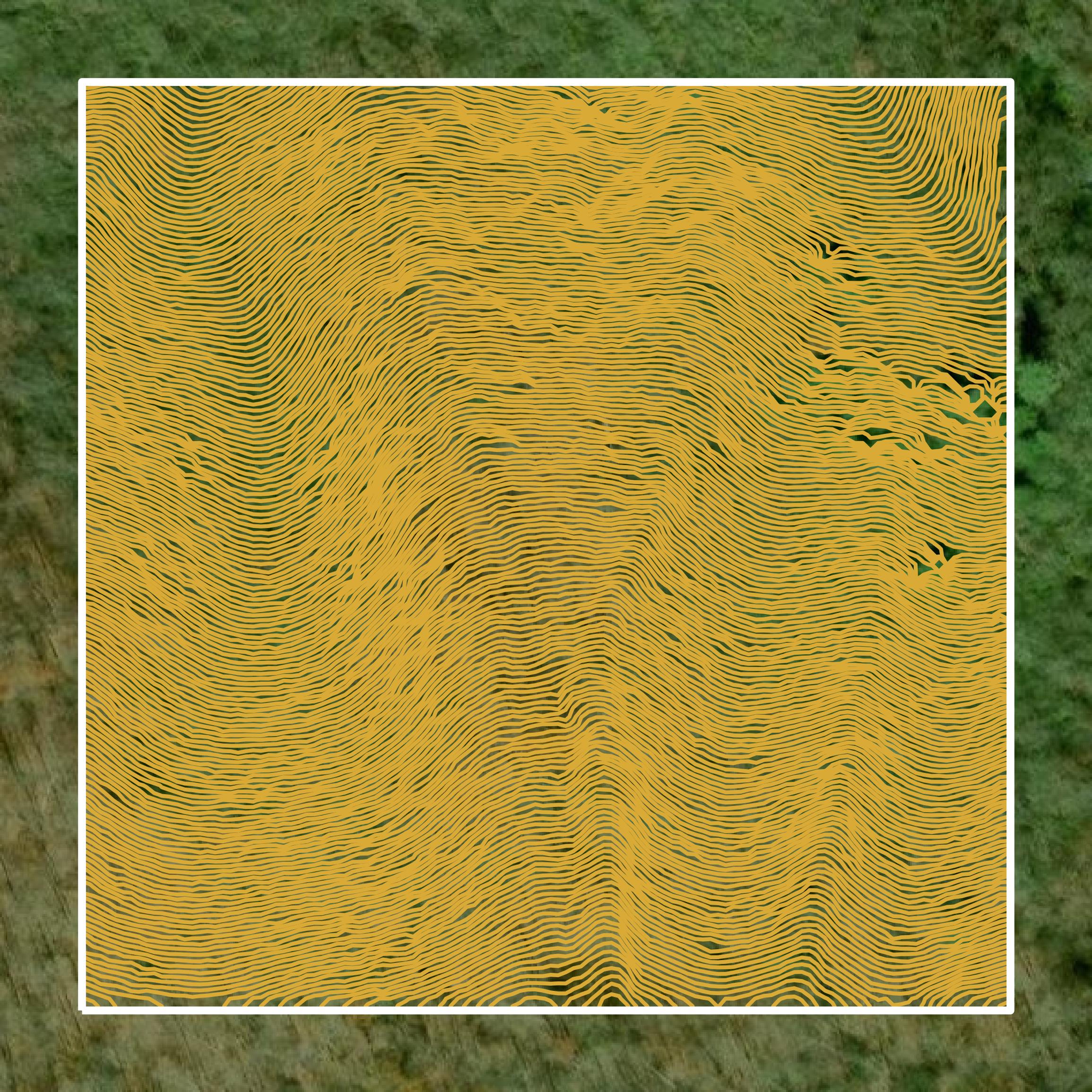 This image shows a contour map in Swain County created using GIS data in Equator.