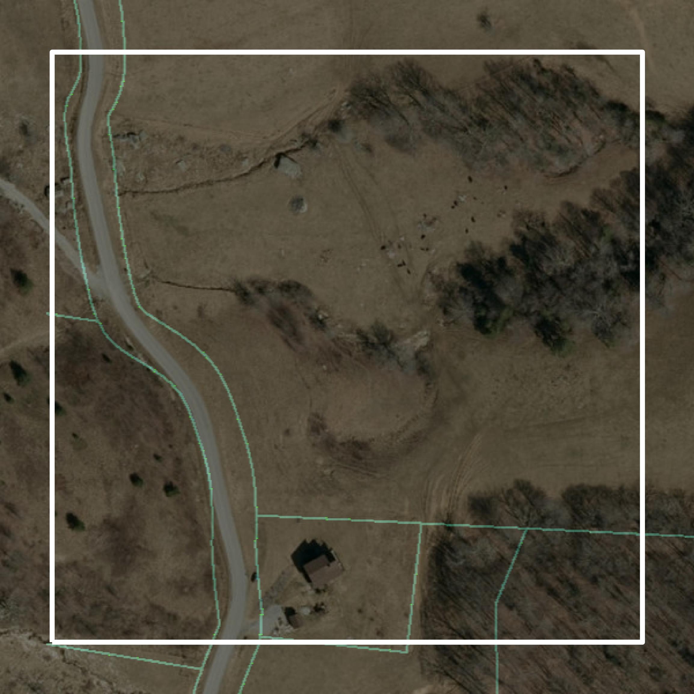 This image shows parcel and building data in Watauga County created using GIS data in Equator.