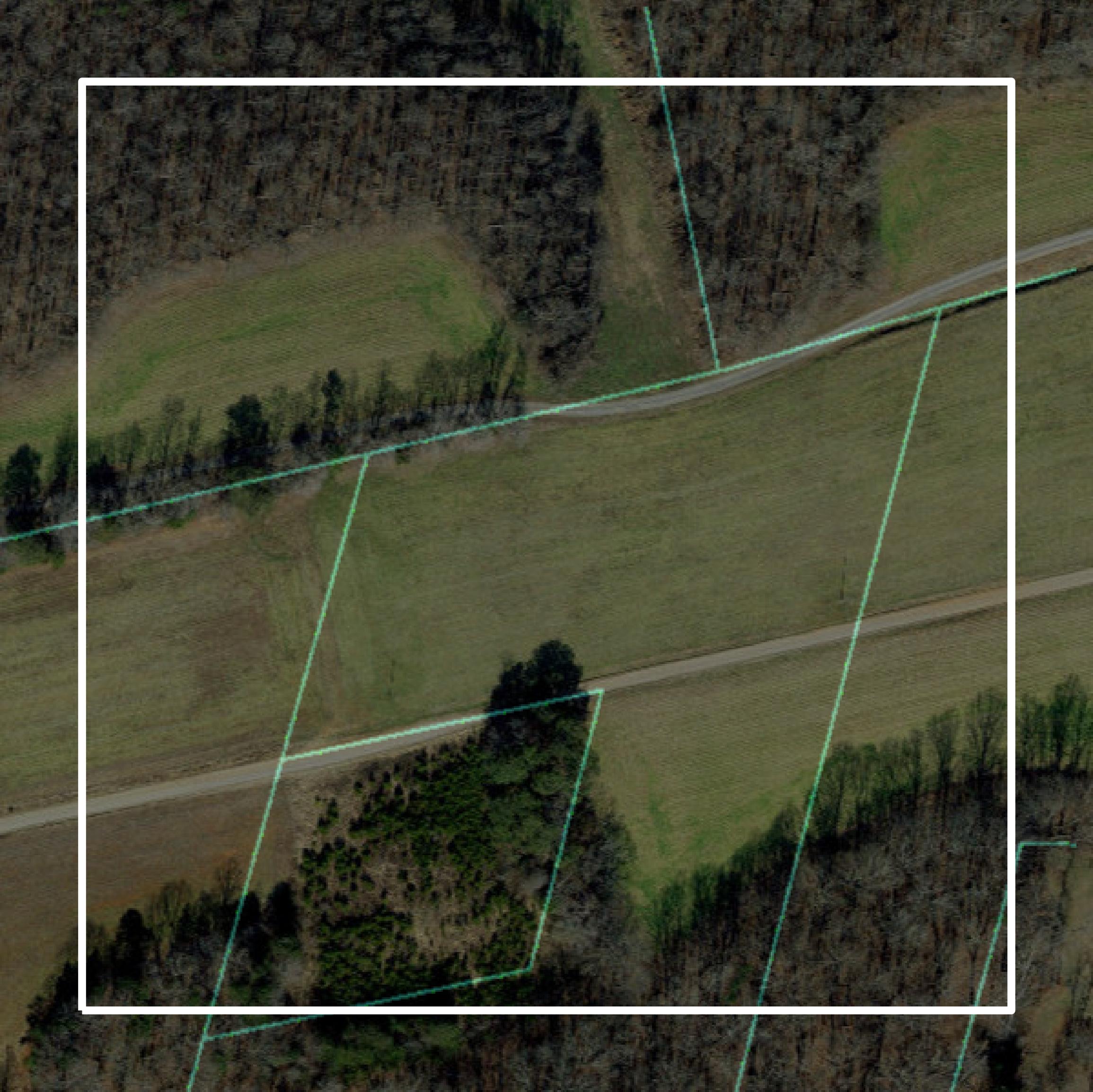 This image shows parcel and building data in Yadkin County created using GIS data in Equator.