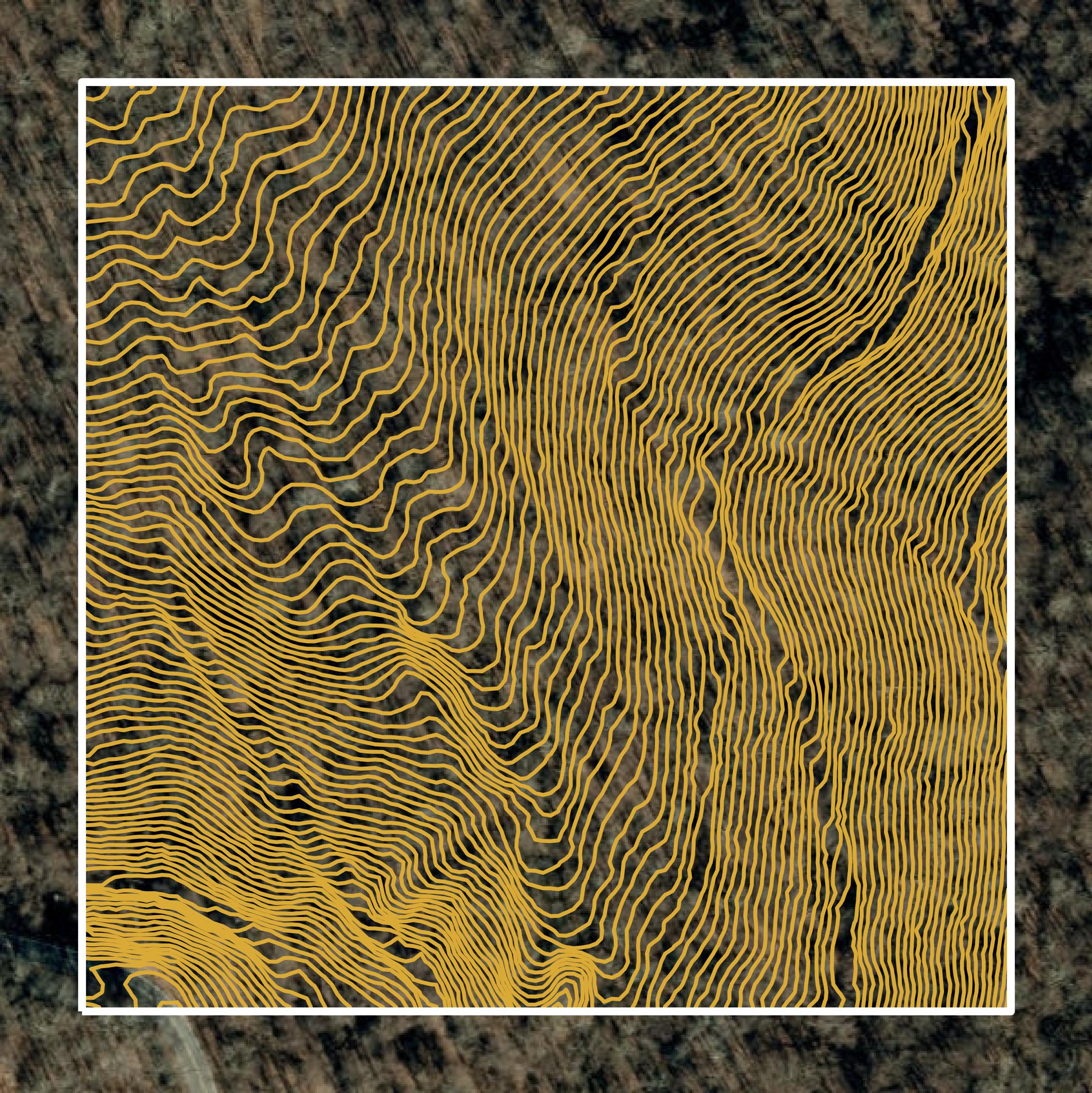 This image shows a contour map in Yancey County created using GIS data in Equator.