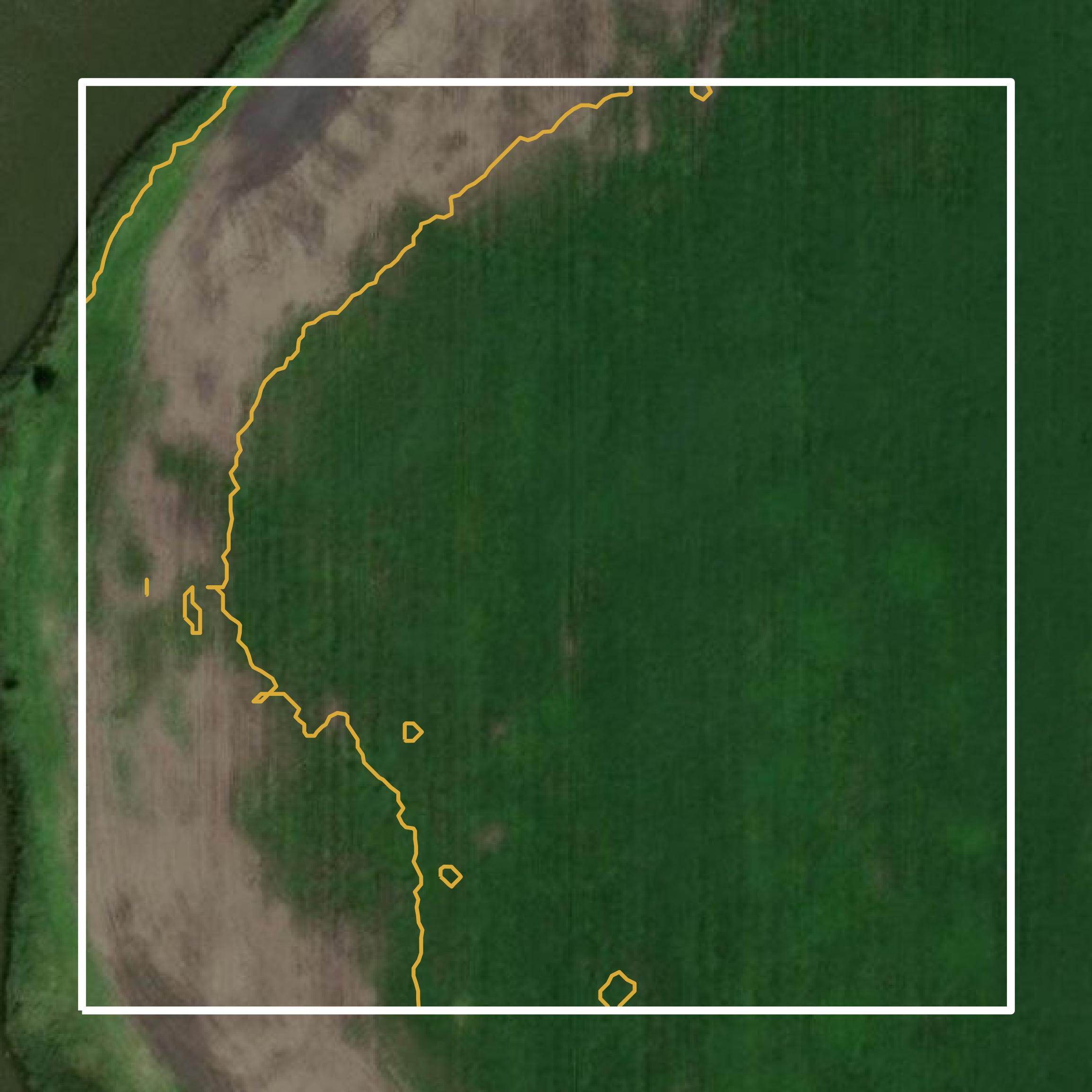 This image shows a contour map in Barnes County created using GIS data in Equator.