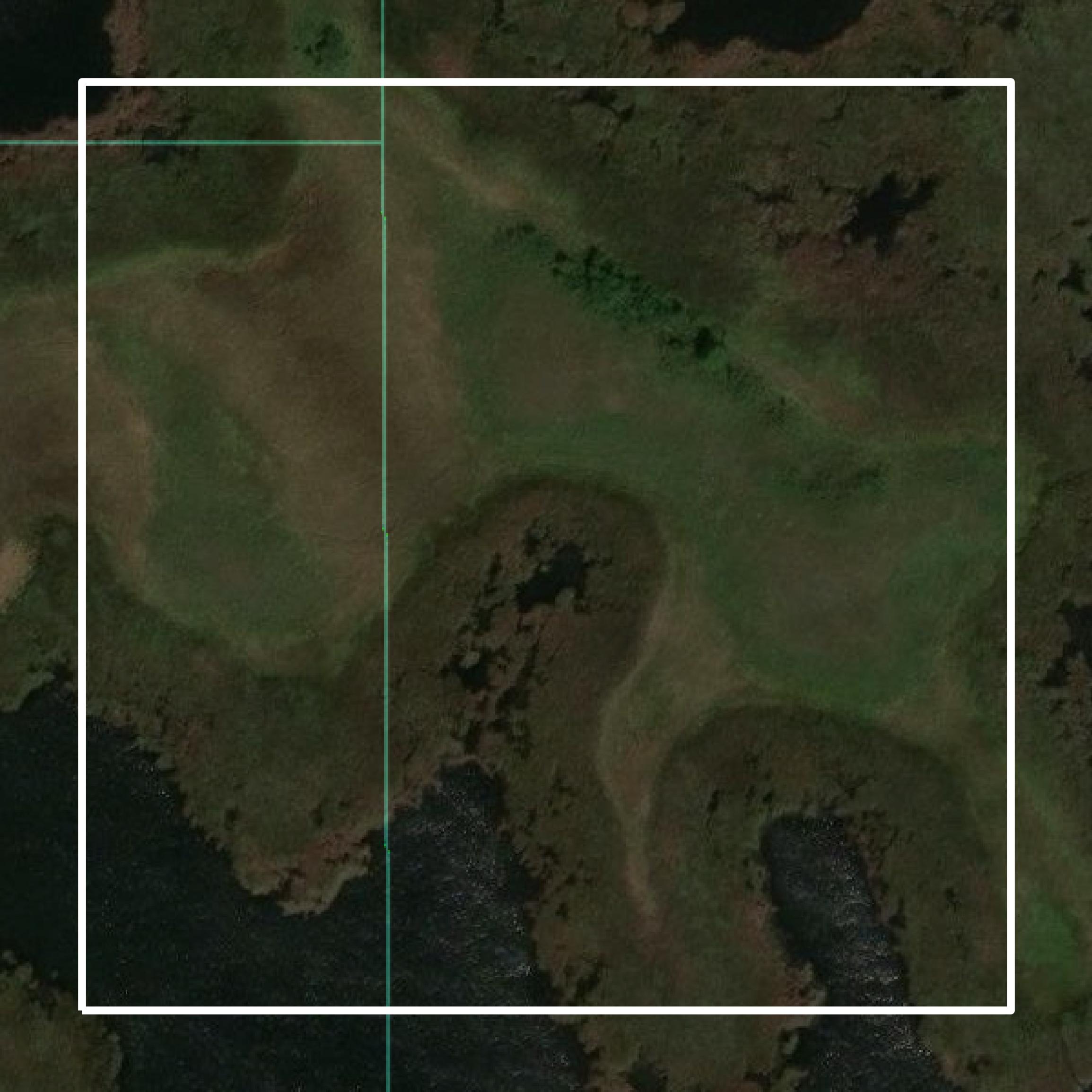 This image shows parcel and building data in Benson County created using GIS data in Equator.