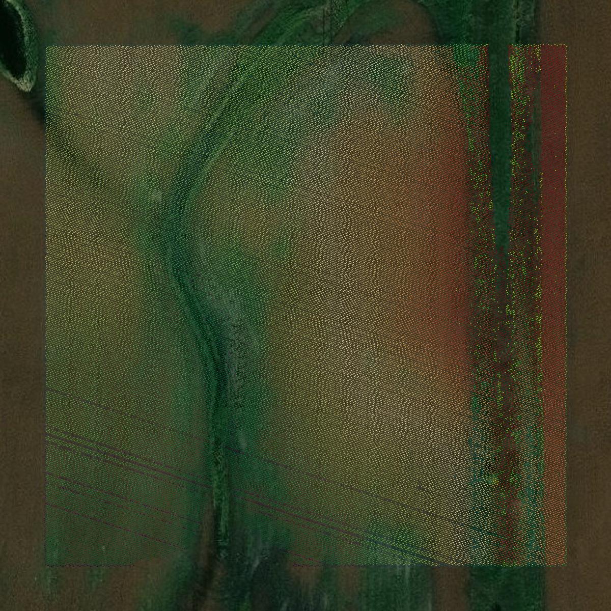 This image shows a LiDAR point cloud in Benson County created using GIS data in Equator.
