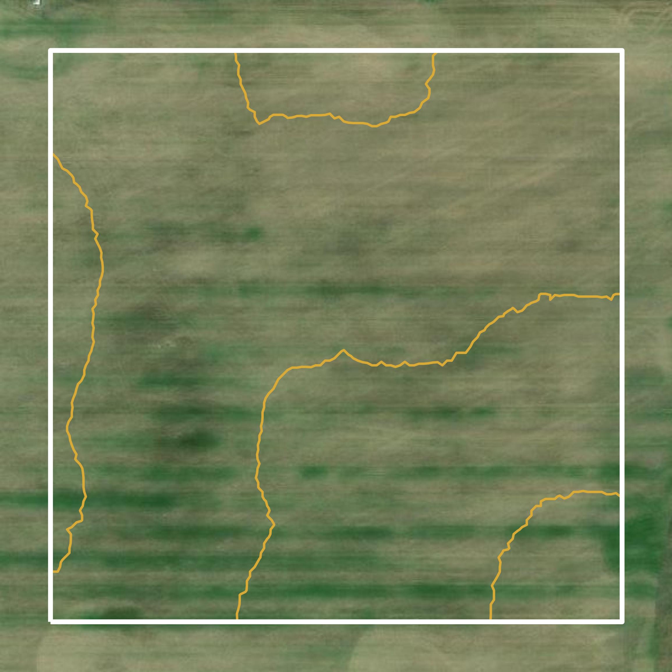 This image shows a contour map in Bottineau County created using GIS data in Equator.