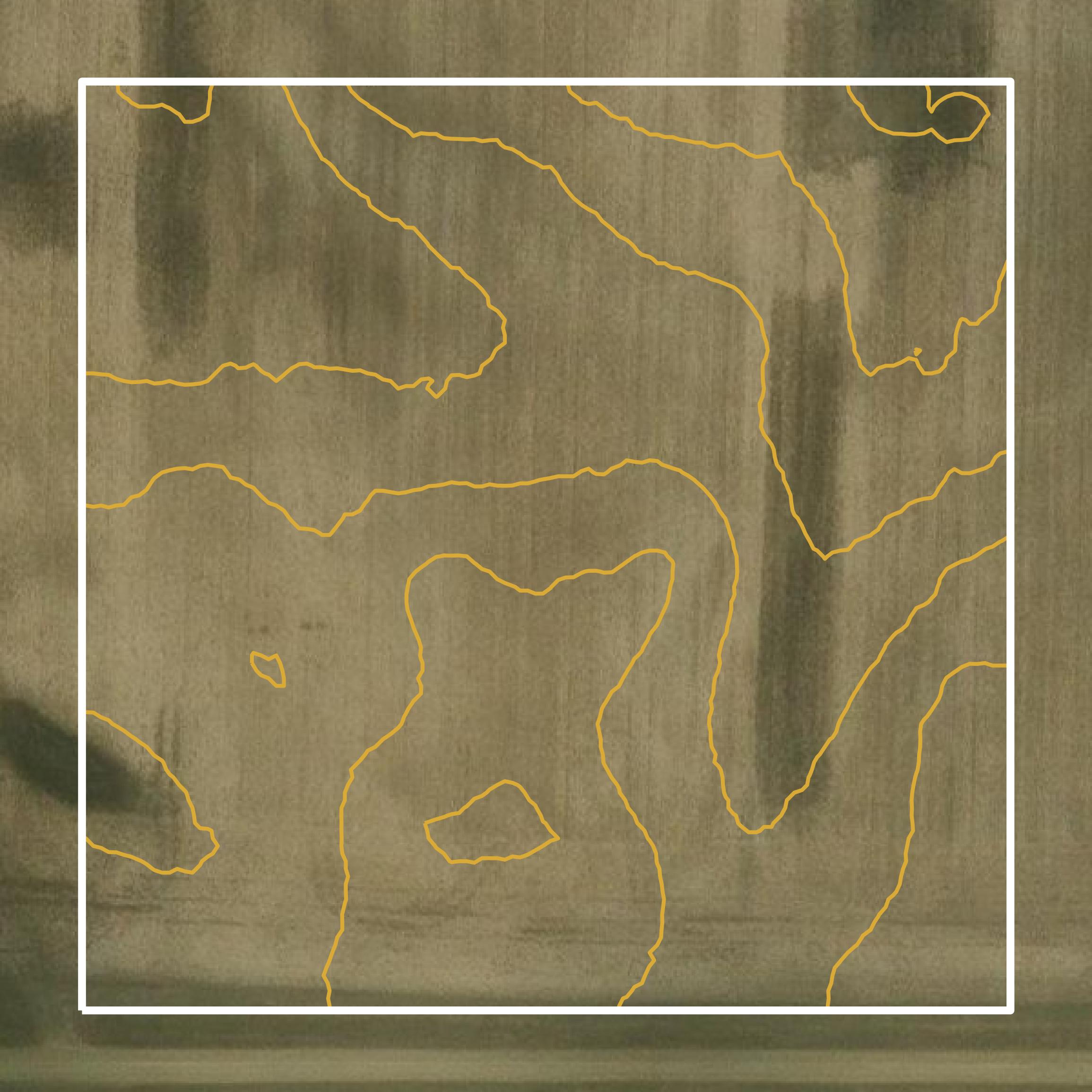 This image shows a contour map in Burleigh County created using GIS data in Equator.