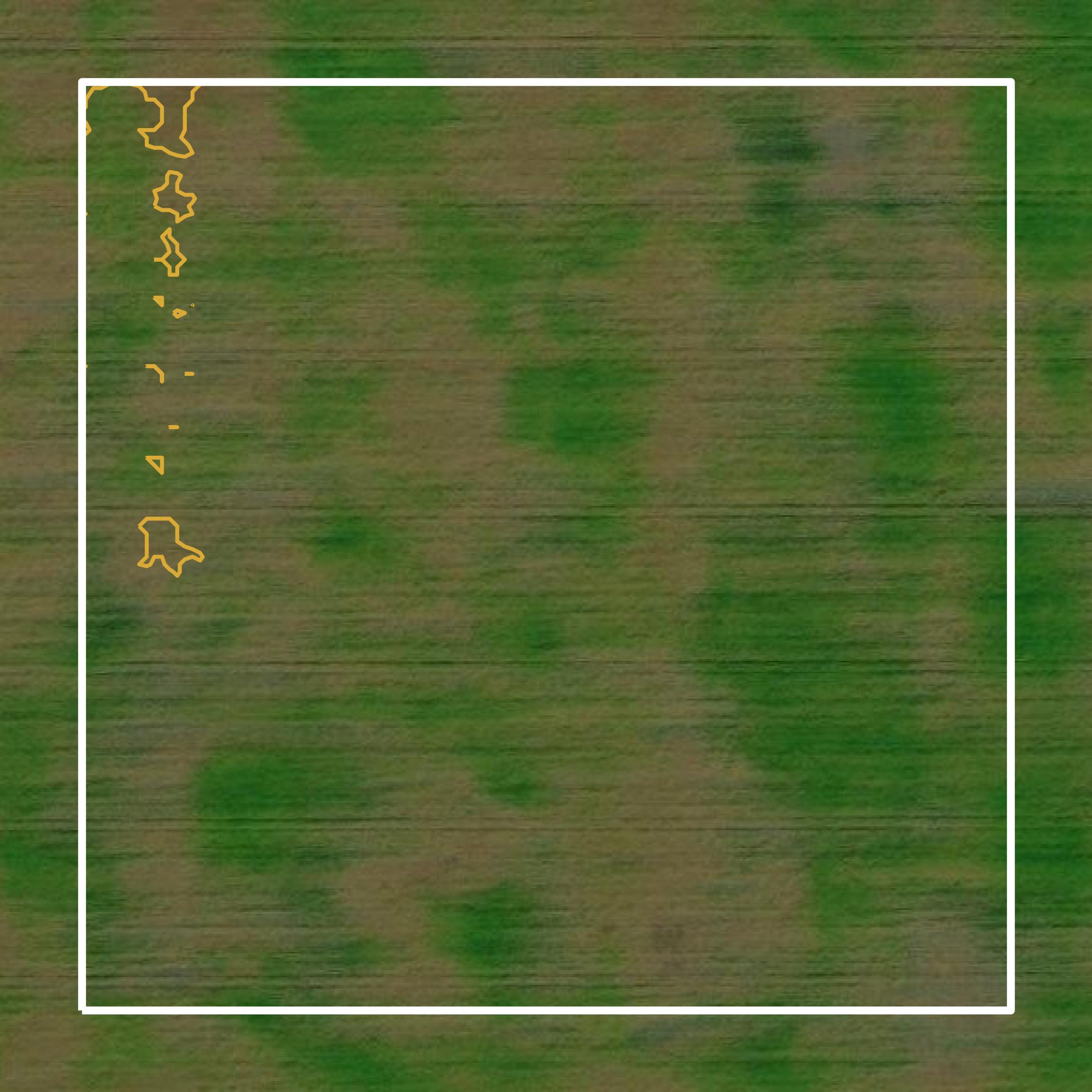 This image shows a contour map in Cass County created using GIS data in Equator.