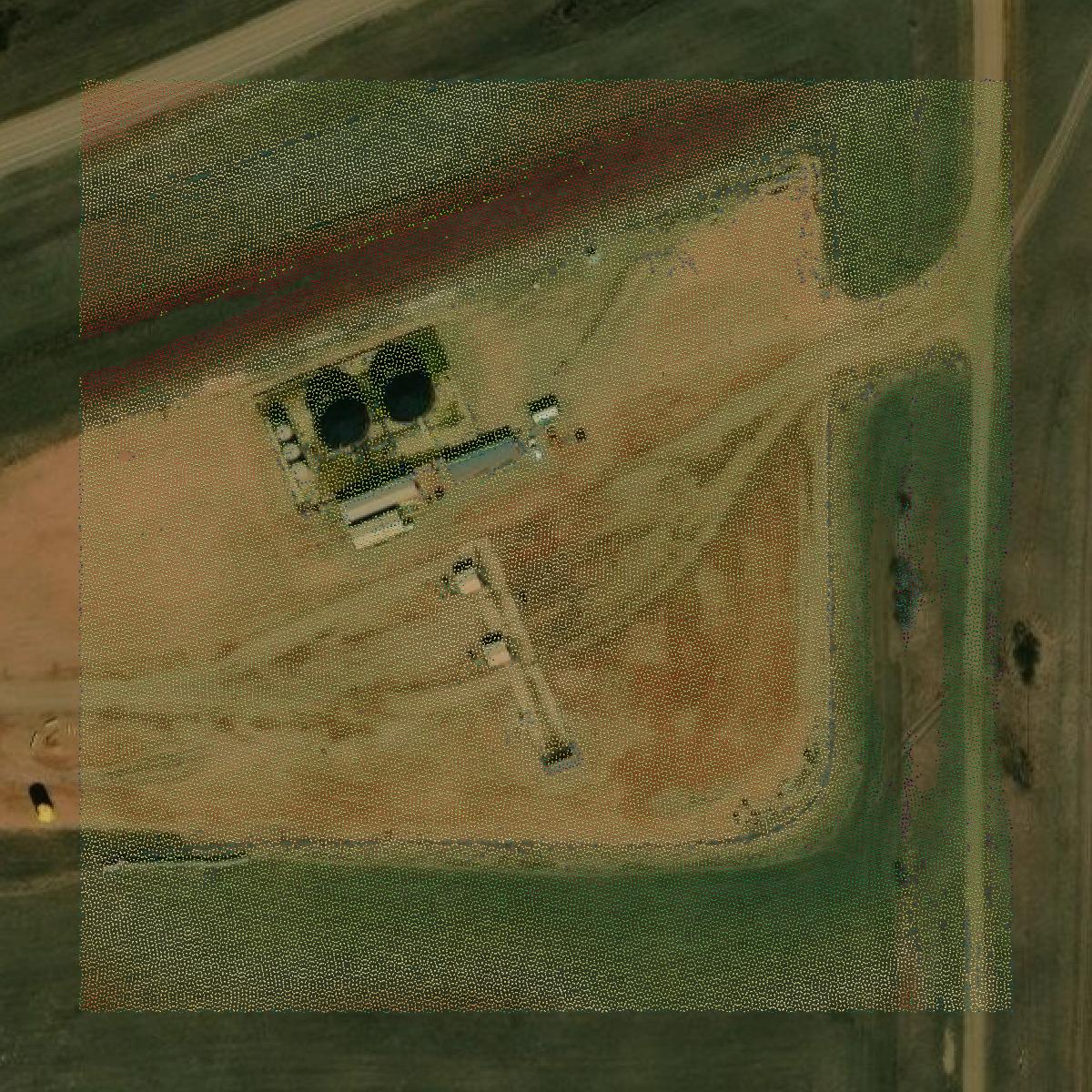 This image shows a LiDAR point cloud in Dunn County created using GIS data in Equator.