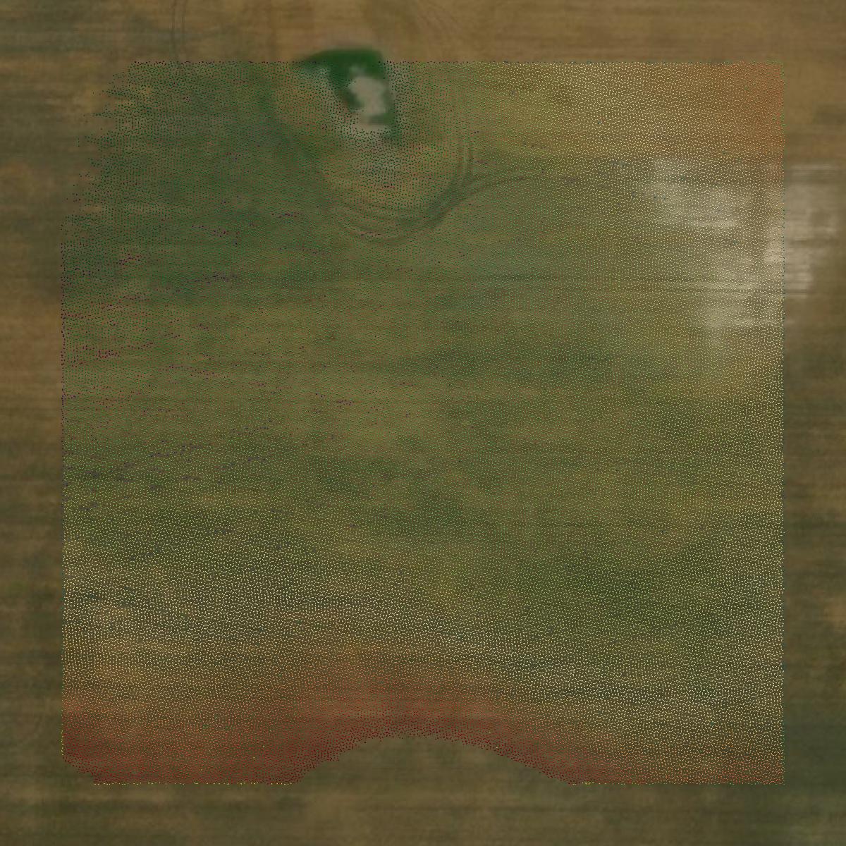 This image shows a LiDAR point cloud in Grant County created using GIS data in Equator.