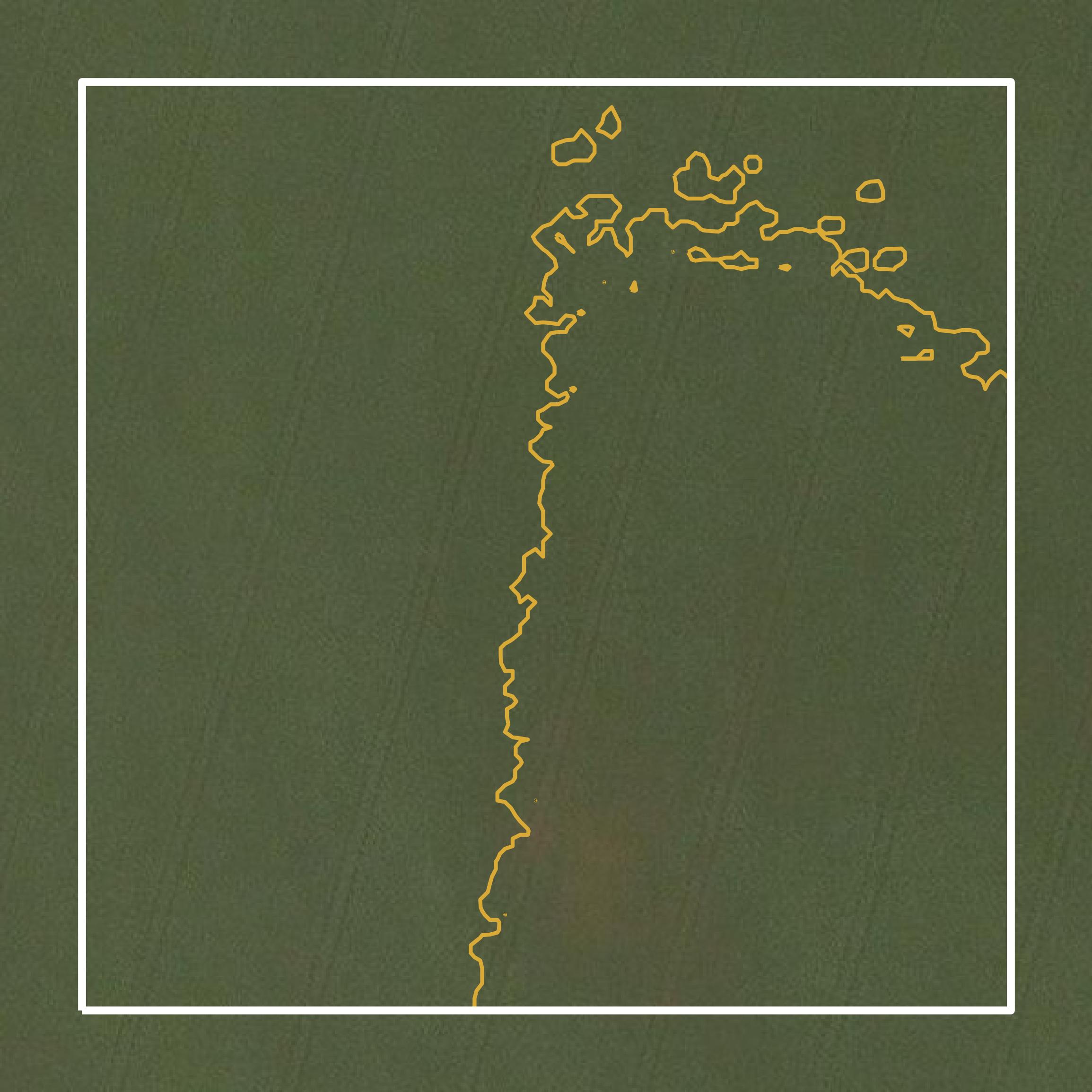 This image shows a contour map in Pembina County created using GIS data in Equator.