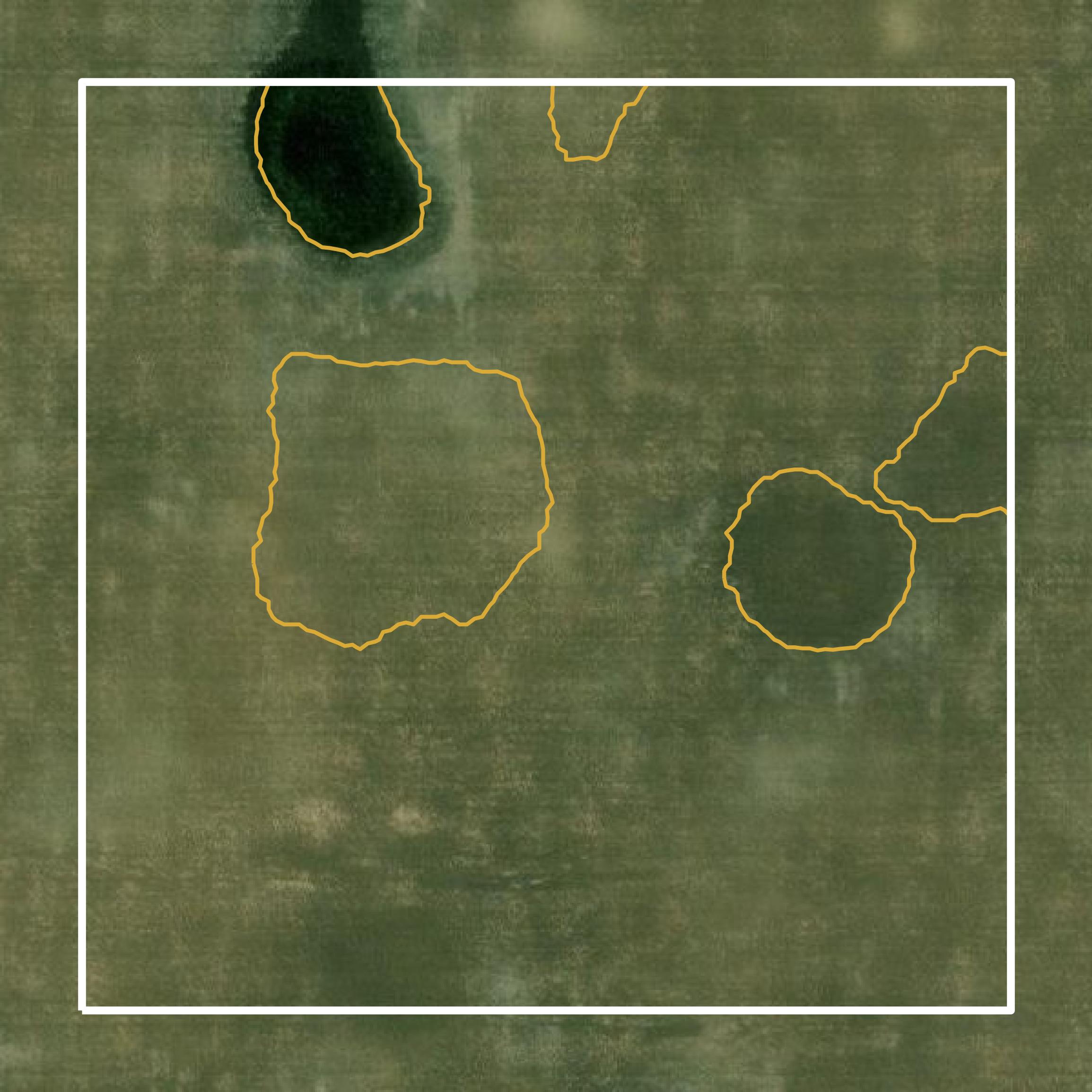 This image shows a contour map in Renville County created using GIS data in Equator.