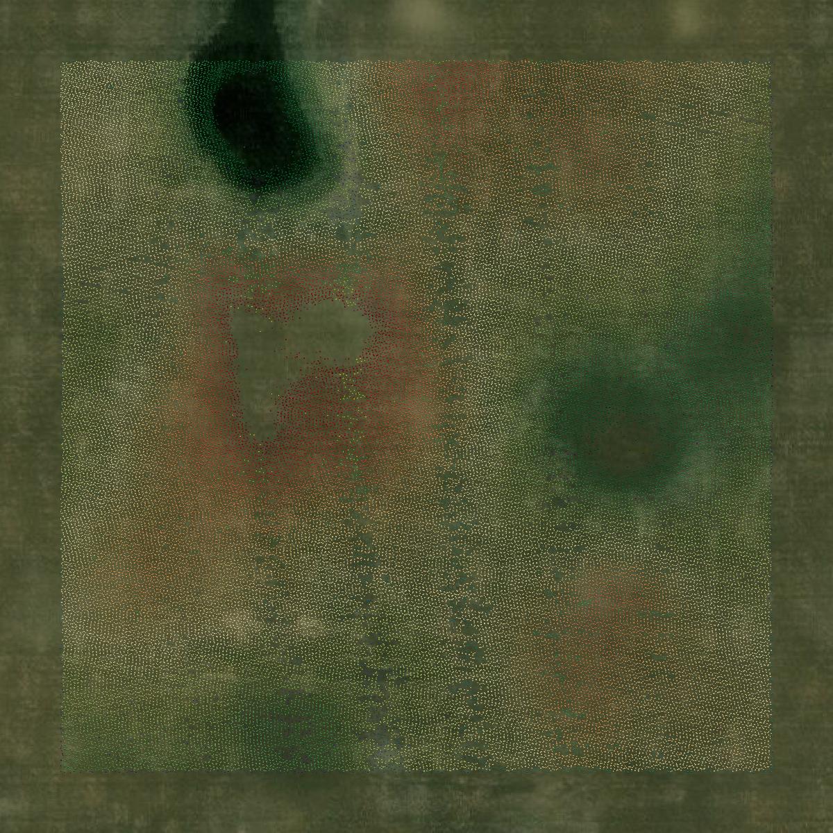 This image shows a LiDAR point cloud in Renville County created using GIS data in Equator.
