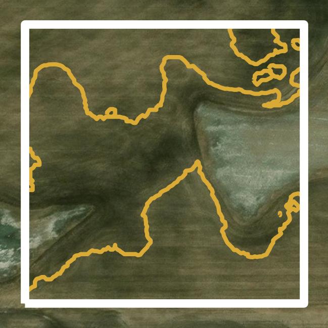 This image shows a contour map in Rolette County created using GIS data in Equator.