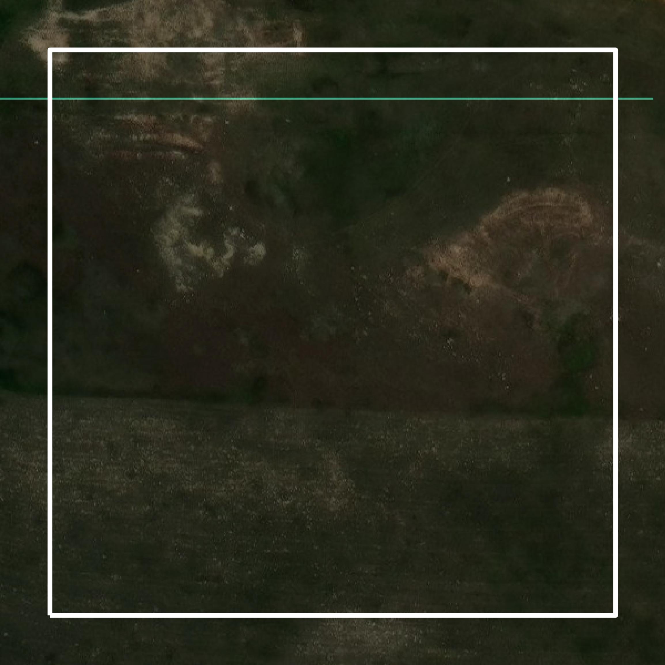 This image shows parcel and building data in Slope County created using GIS data in Equator.