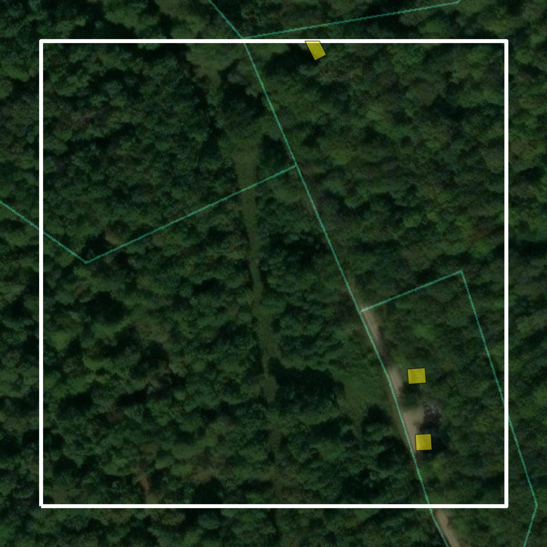 This image shows parcel and building data in Adams County created using GIS data in Equator.