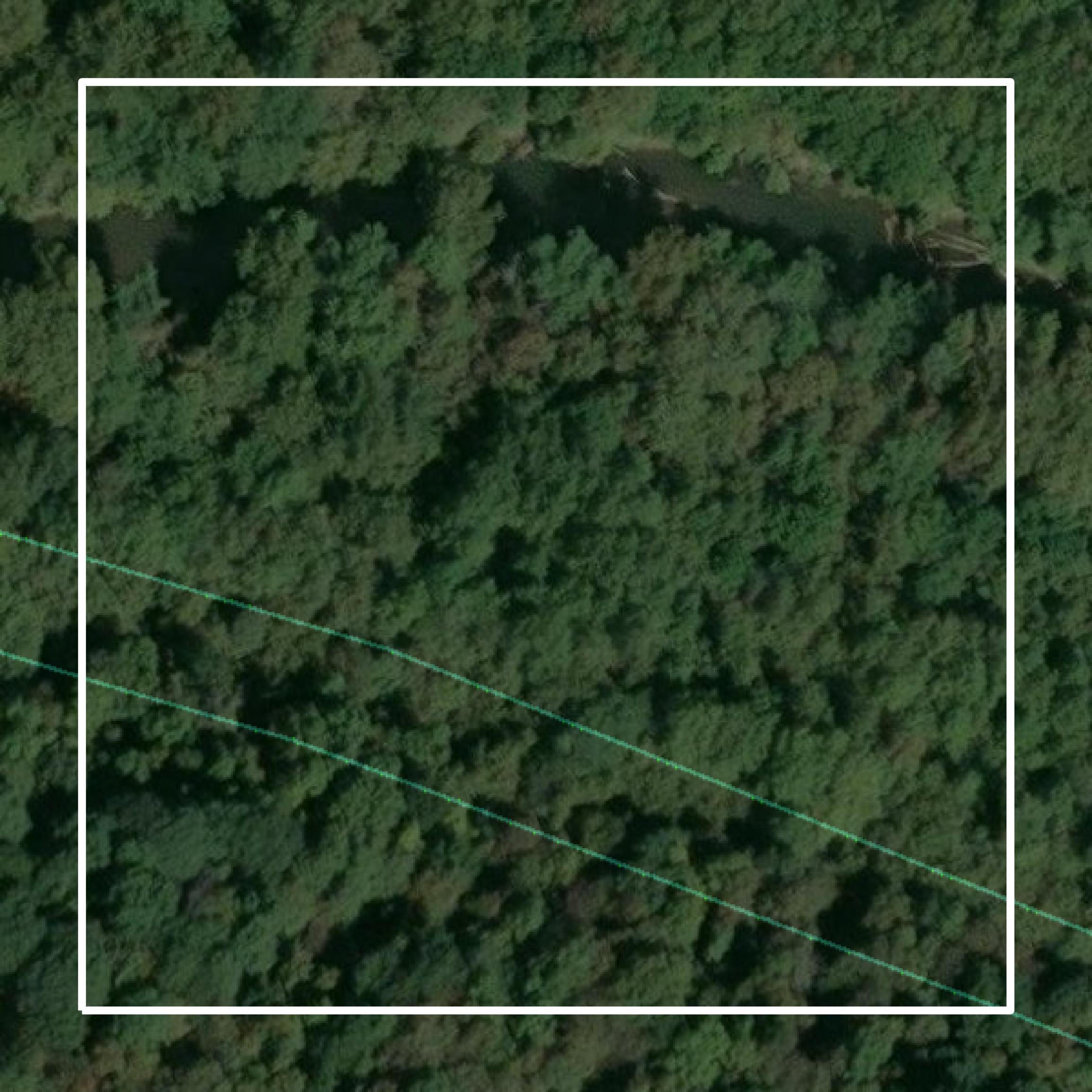 This image shows parcel and building data in Athens County created using GIS data in Equator.