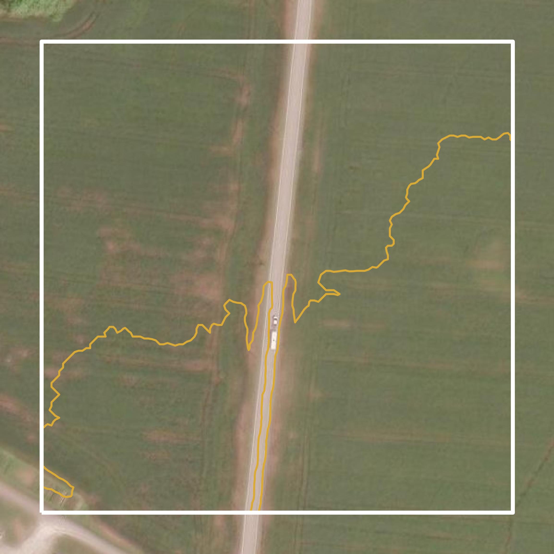 This image shows a contour map in Brown County created using GIS data in Equator.