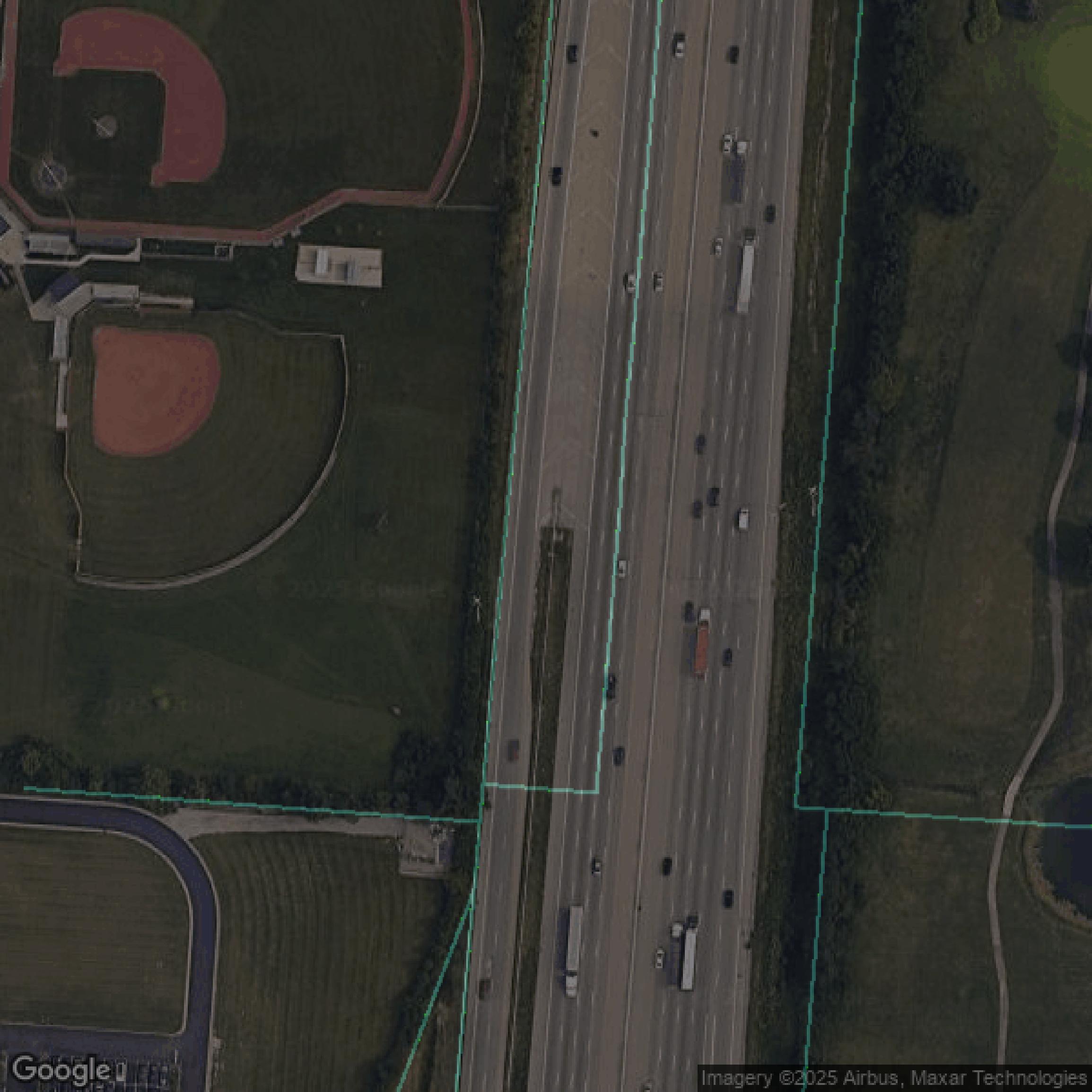 This image shows parcel data in Butler County created using GIS data in Equator.