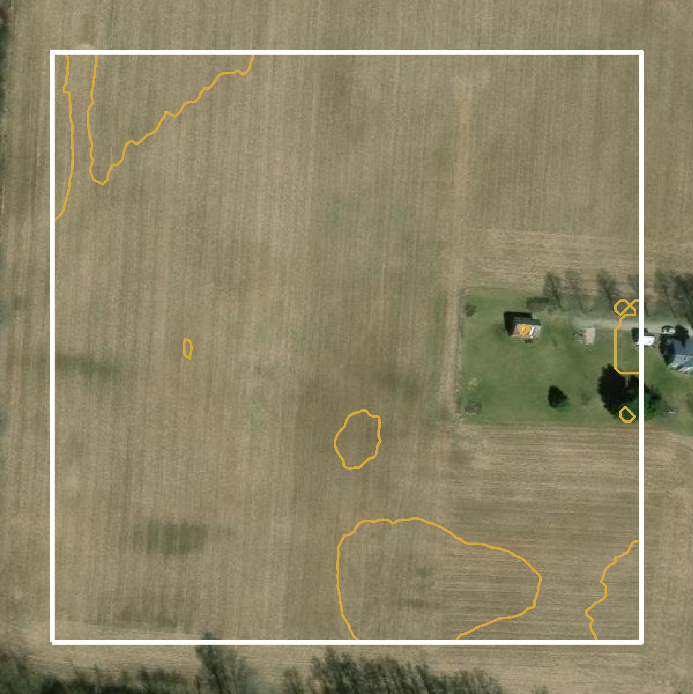 This image shows a contour map in Clark County created using GIS data in Equator.