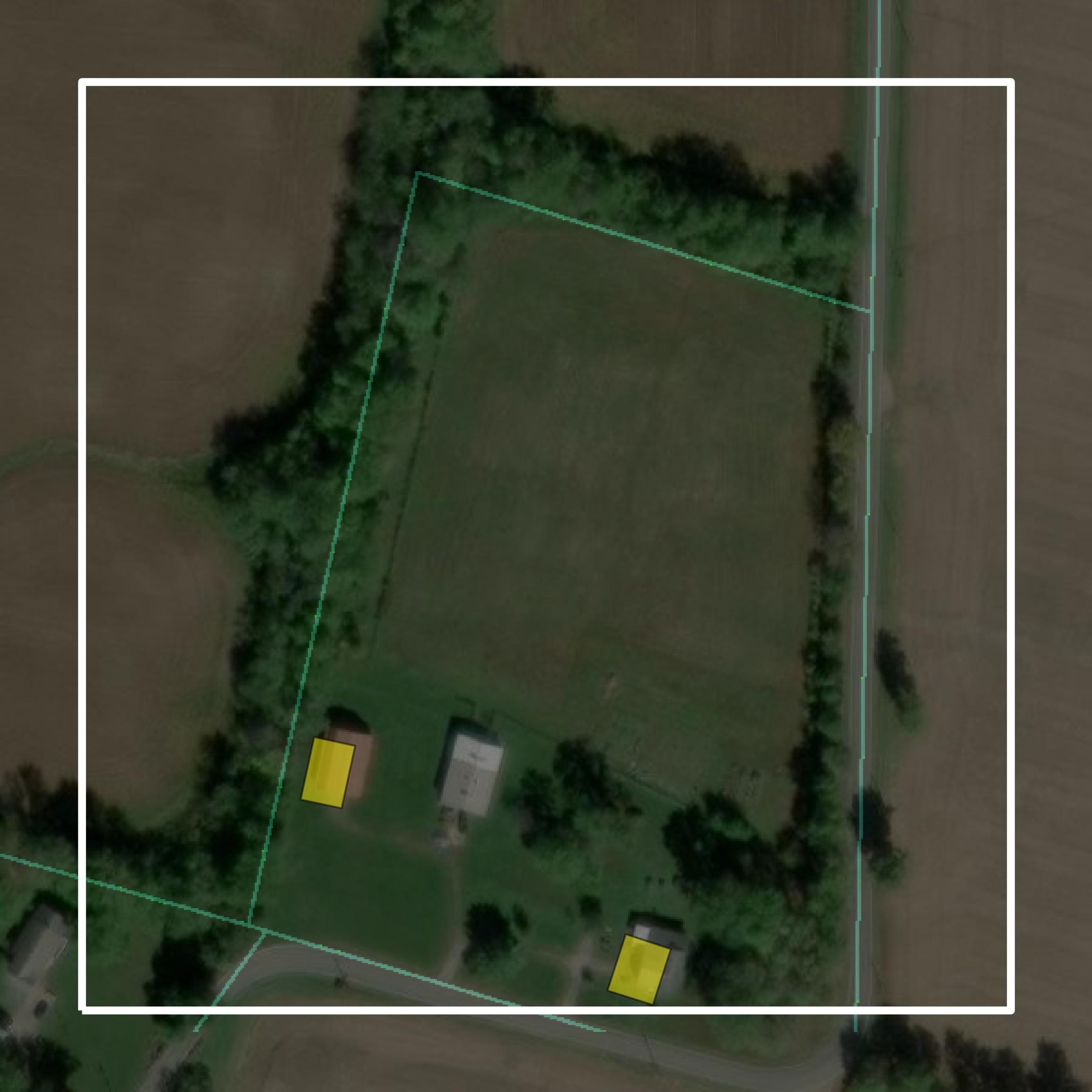This image shows parcel and building data in Clermont County created using GIS data in Equator.
