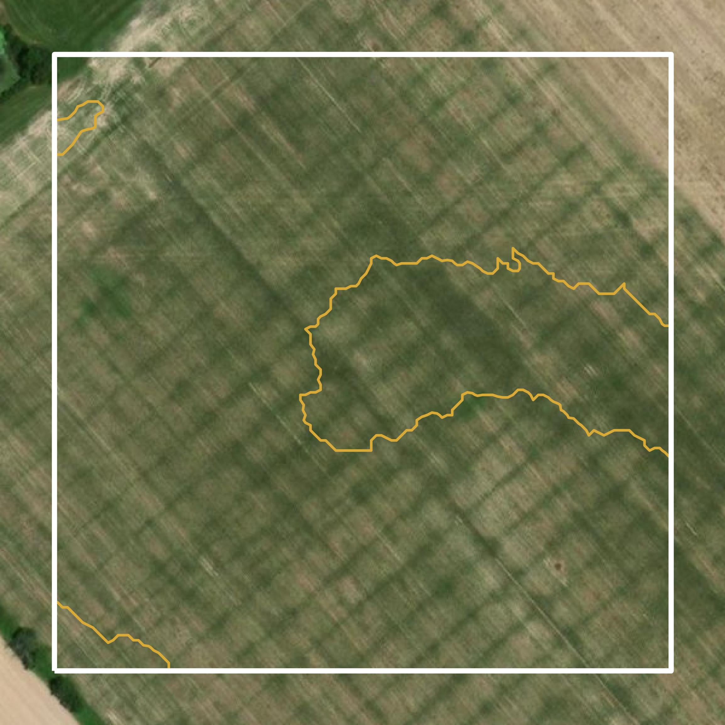 This image shows a contour map in Clinton County created using GIS data in Equator.