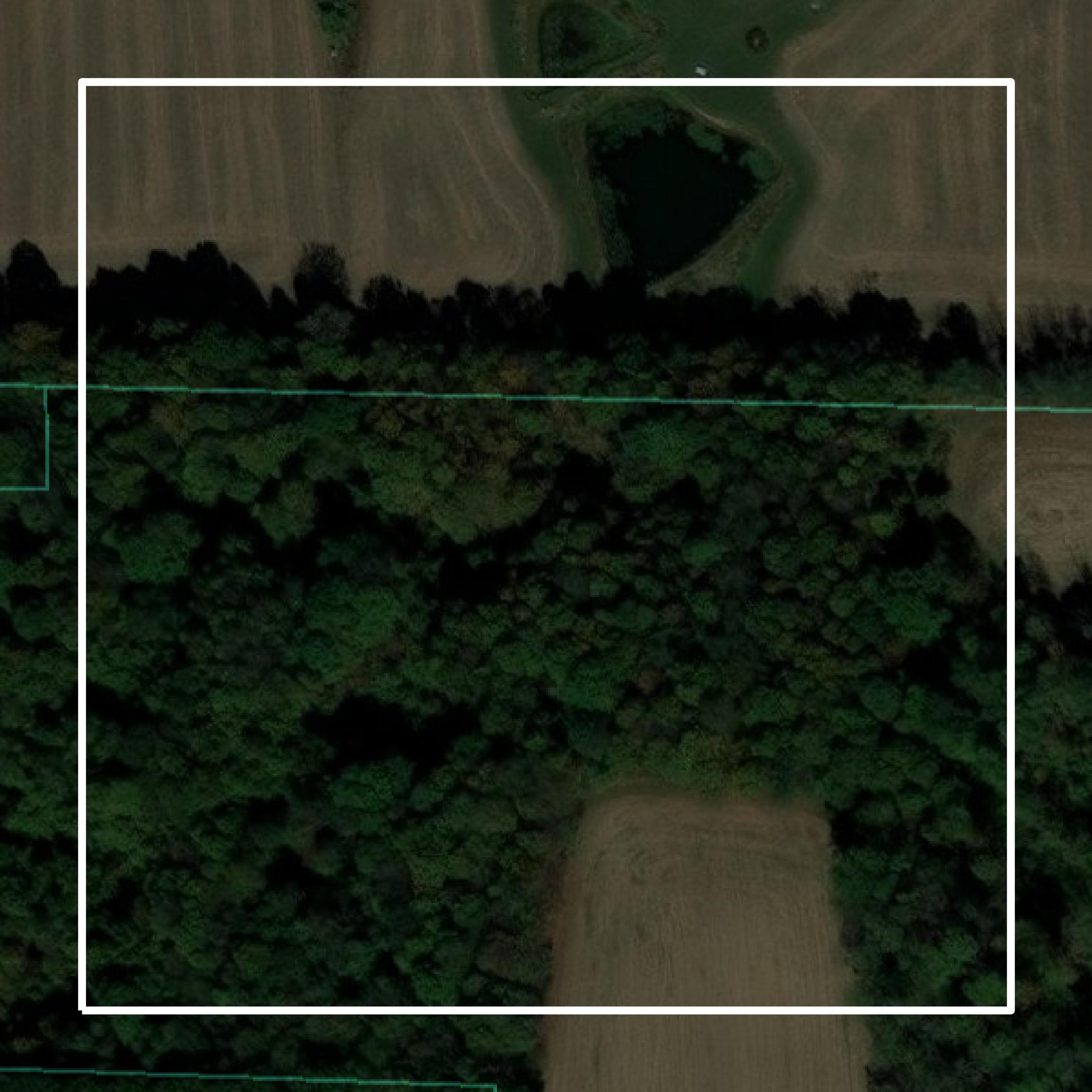 This image shows parcel and building data in Columbiana County created using GIS data in Equator.