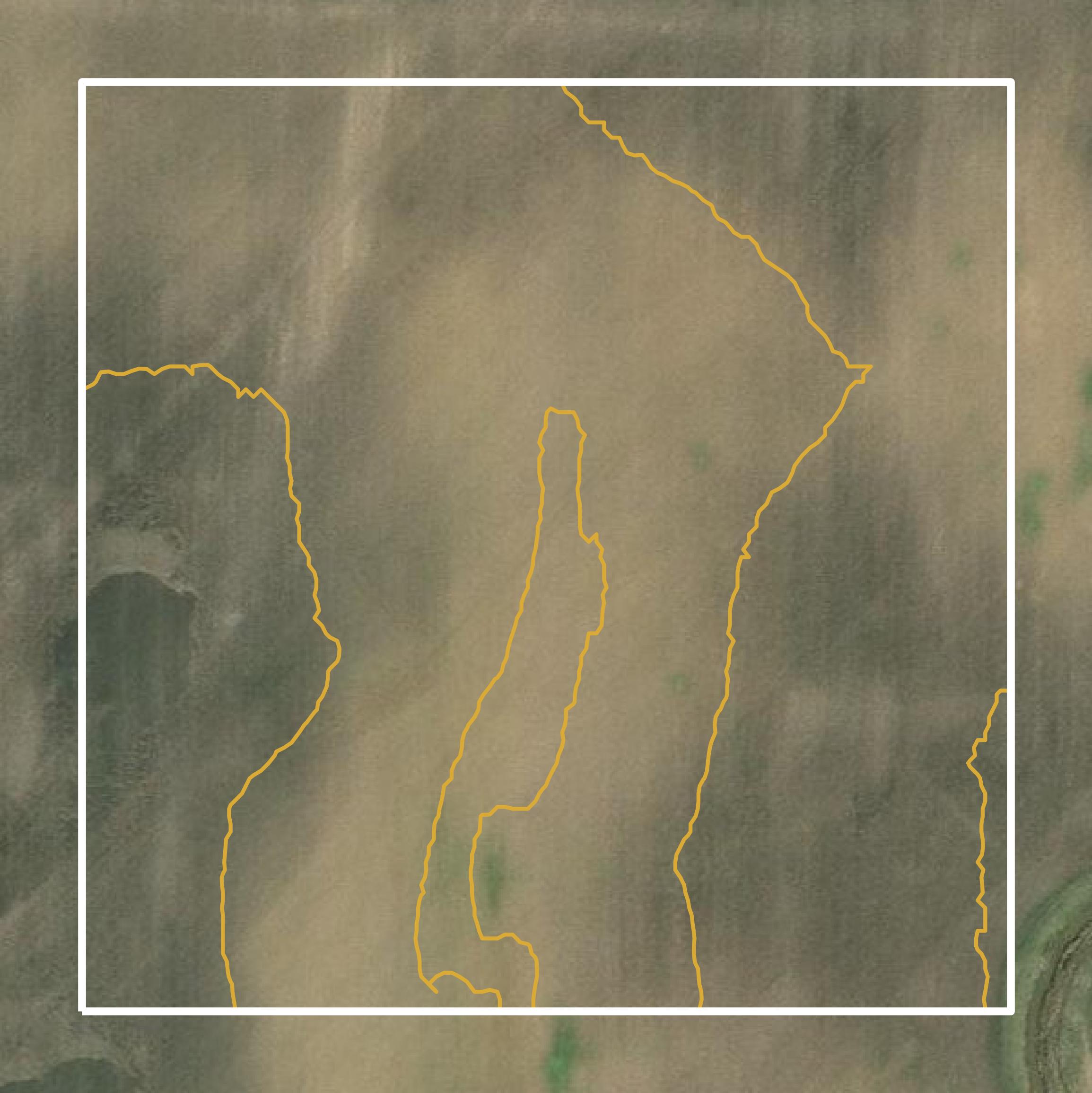 This image shows a contour map in Crawford County created using GIS data in Equator.